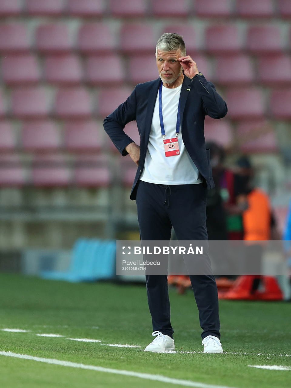 head coach Jaroslav Silhavy of Czech Republic is seen