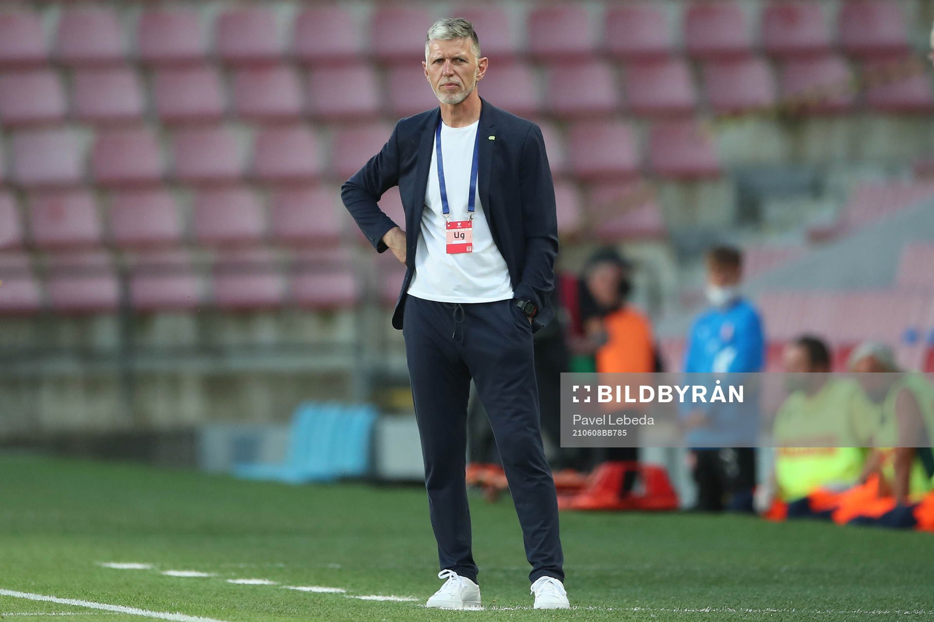 head coach Jaroslav Silhavy of Czech Republic is seen