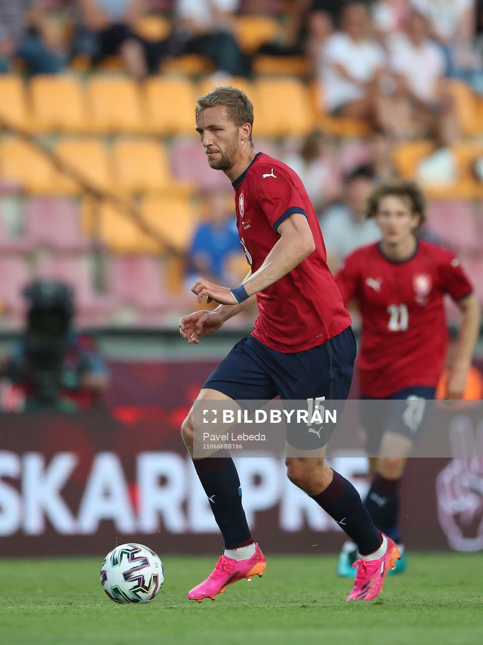 Tomas Soucek of Czech Republic is seen