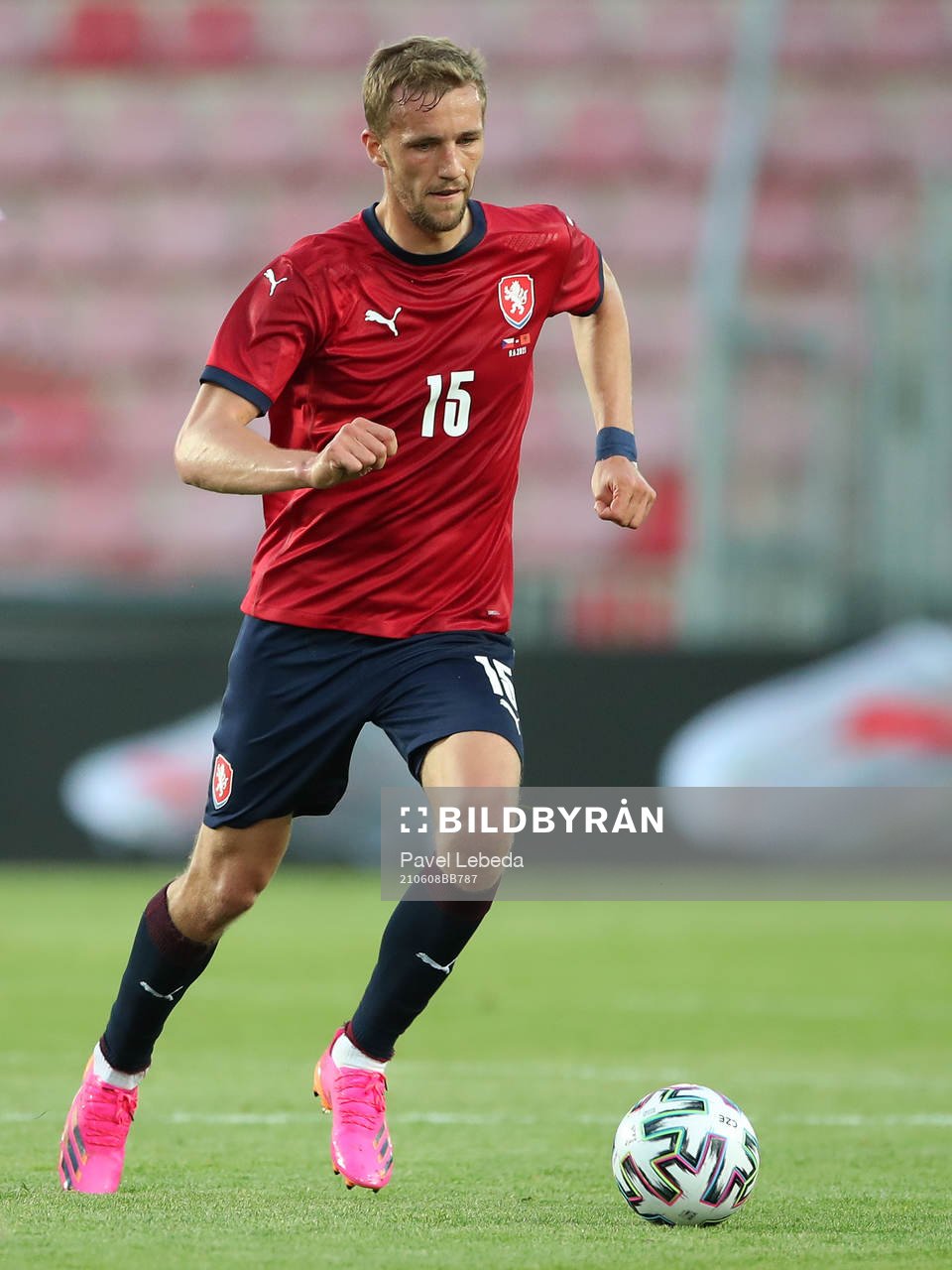 Tomas Soucek of Czech Republic is seen
