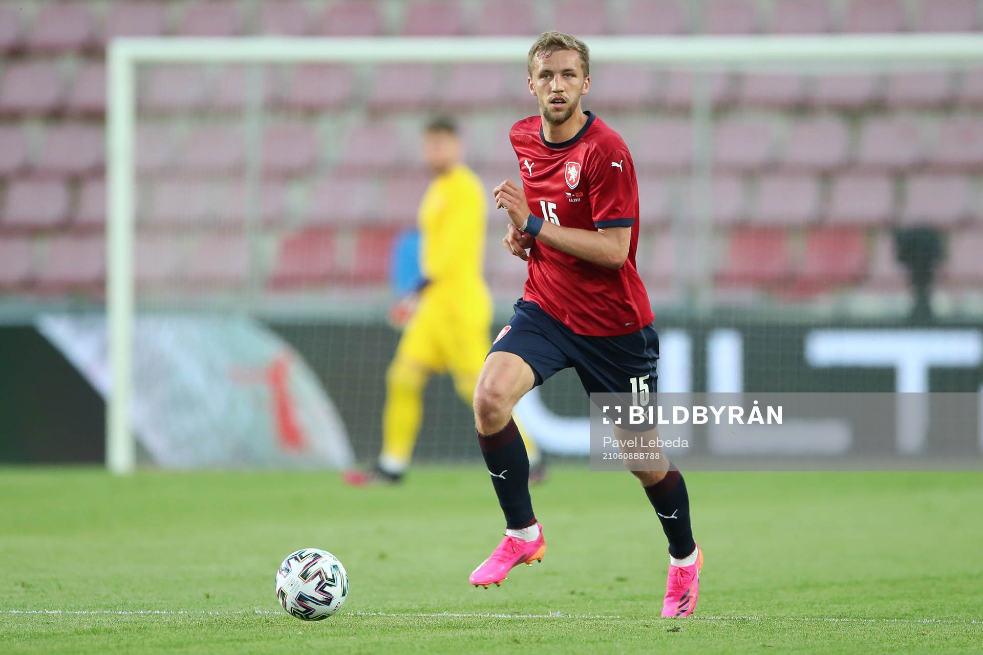 Tomas Soucek of Czech Republic is seen