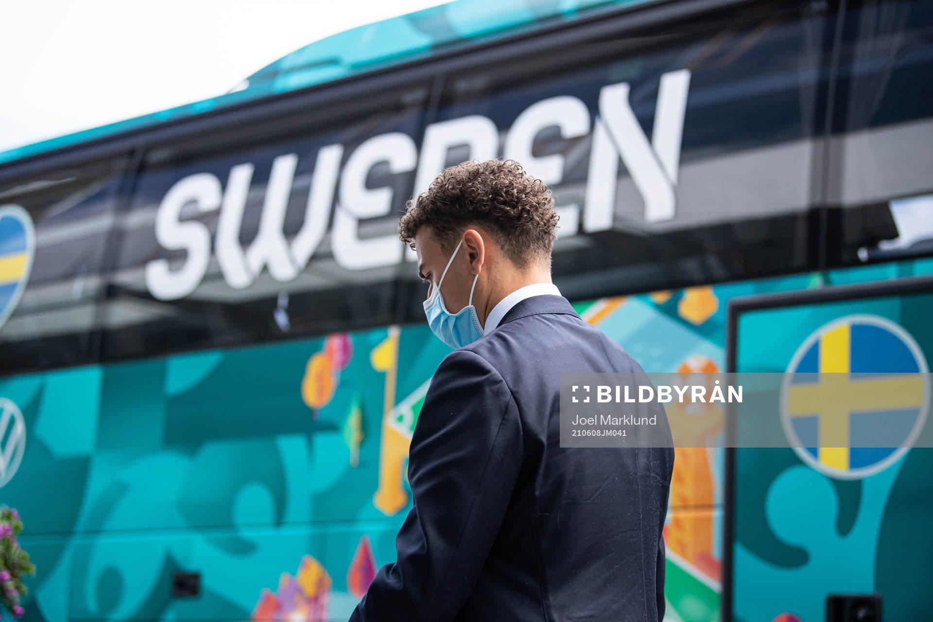 Jordan Larsson of the Swedish national football team