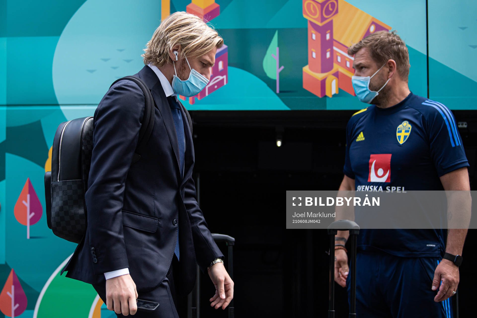 Emil Forsberg of the Swedish national football team arrives