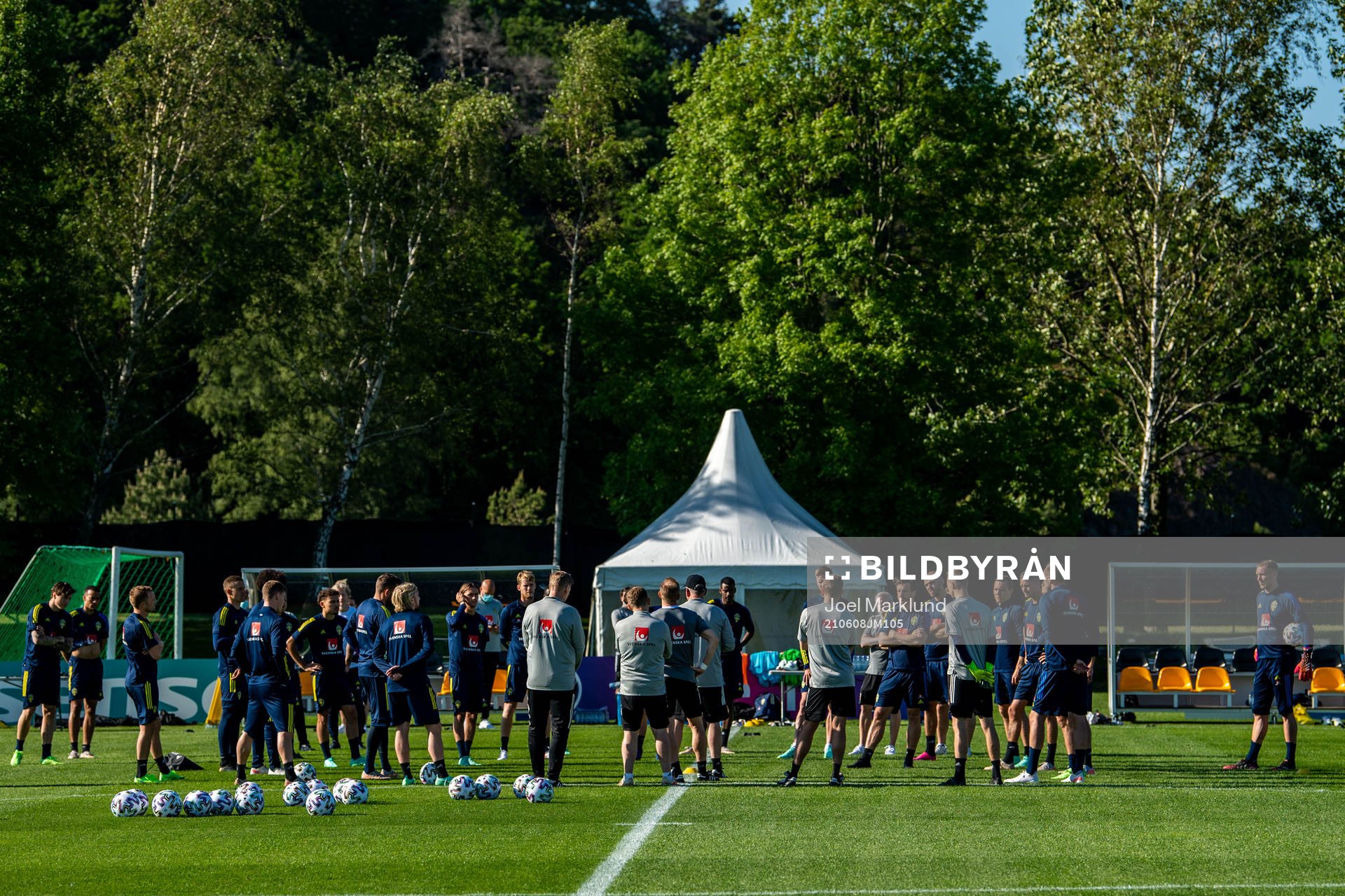 Players and coaches of the Swedish national football team