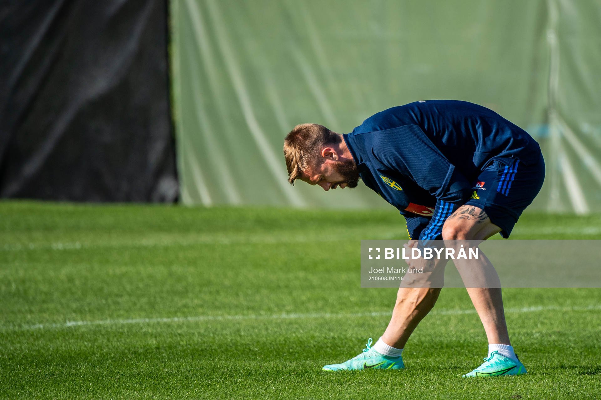 Pontus Jansson of the Swedish national football team at a