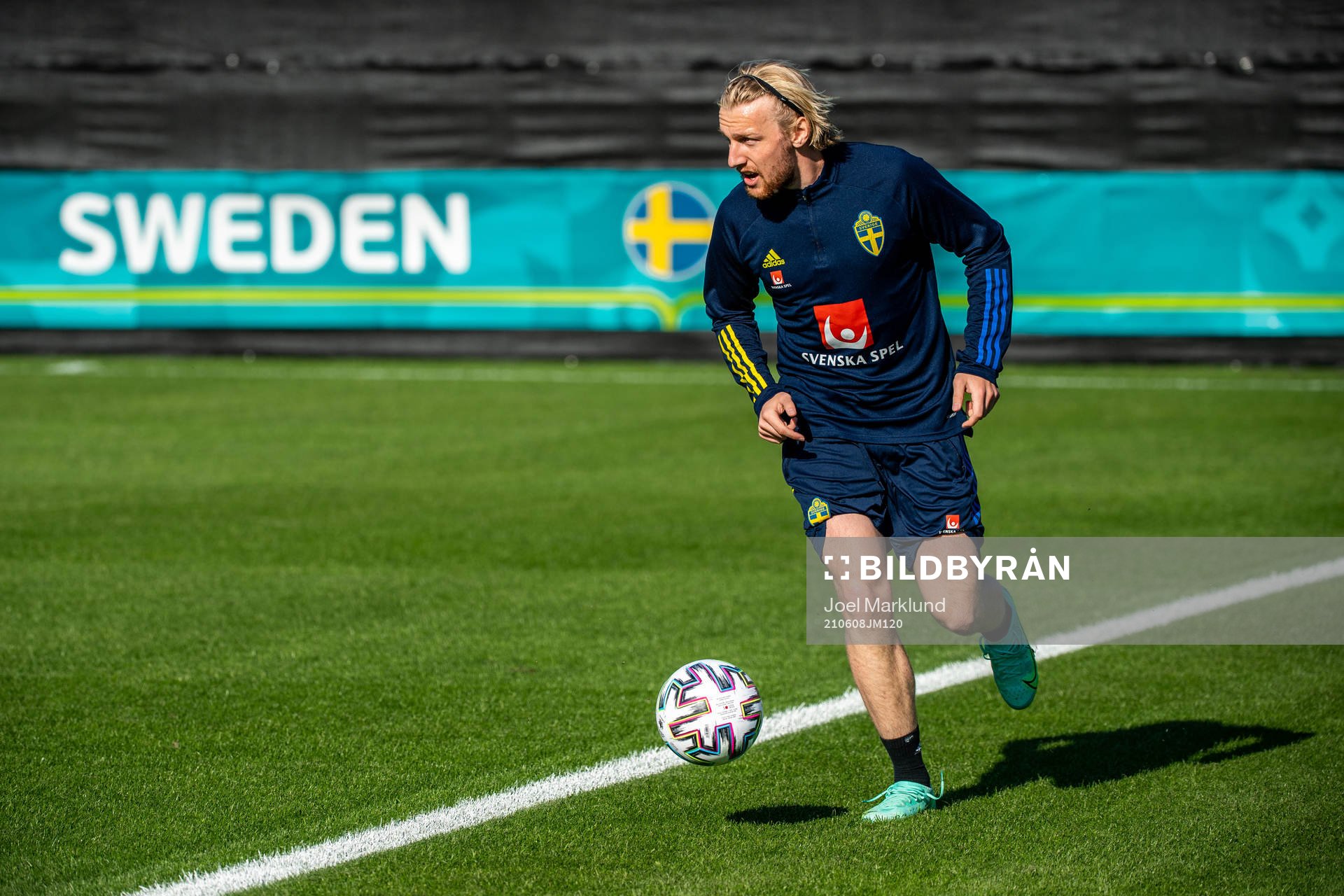 Emil Forsberg of the Swedish national football team at a