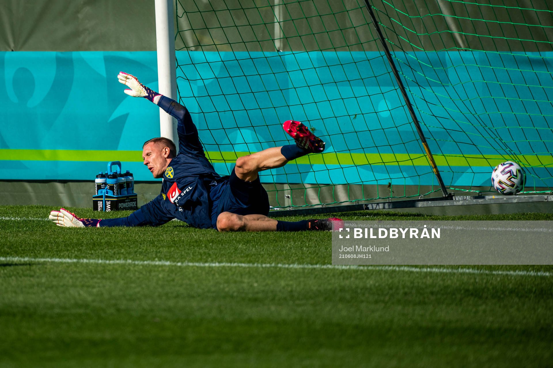 Goalkeeper Robin Olsen of the Swedish national football