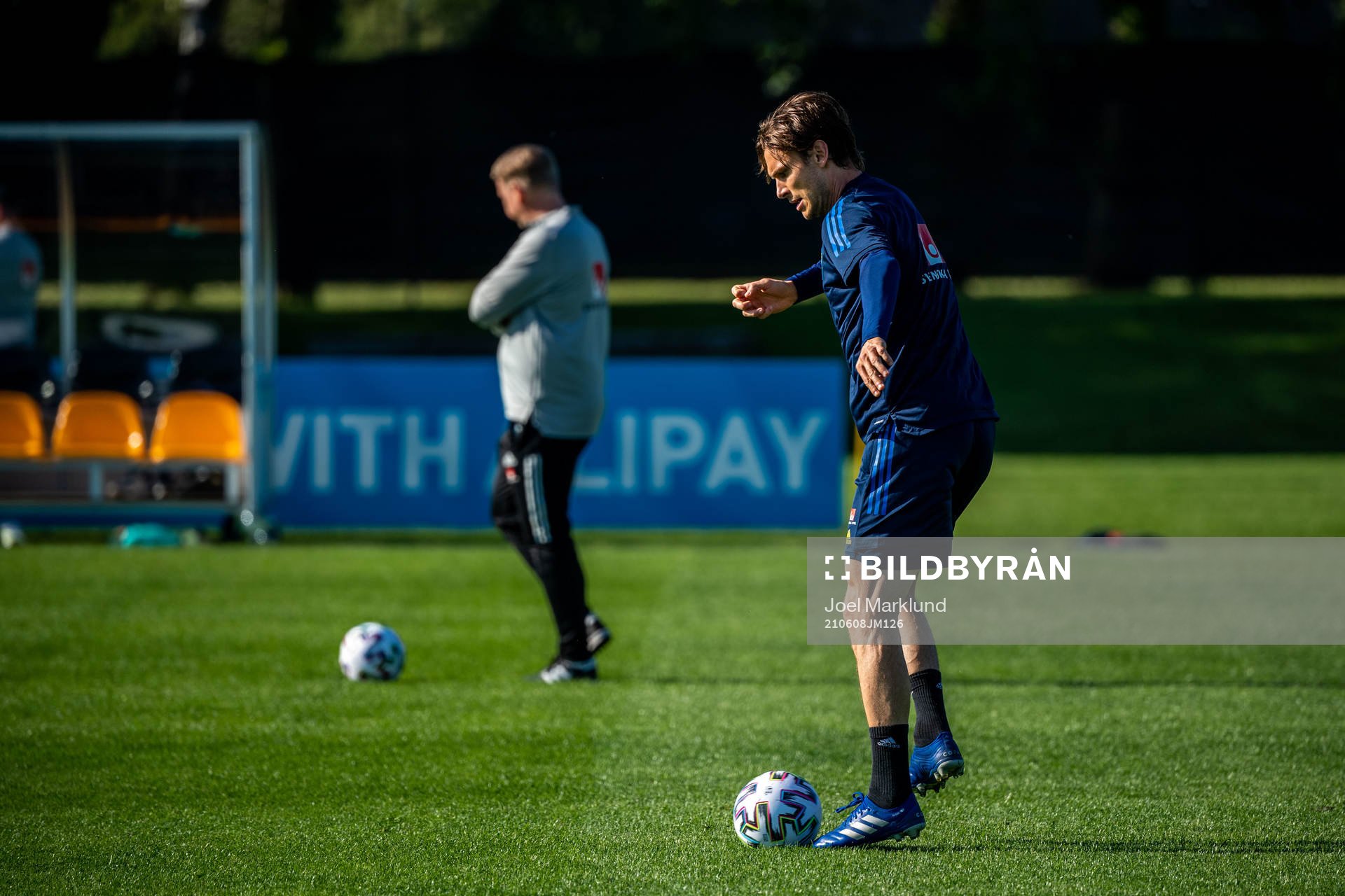 Albin Ekdal of the Swedish national football team at a