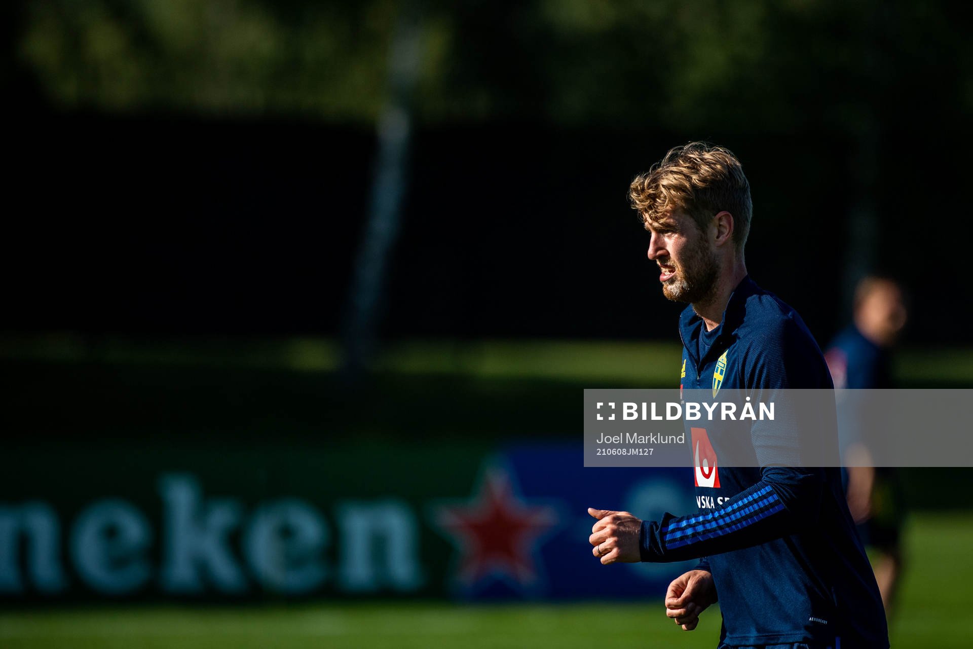 Filip Helander of the Swedish national football team at a