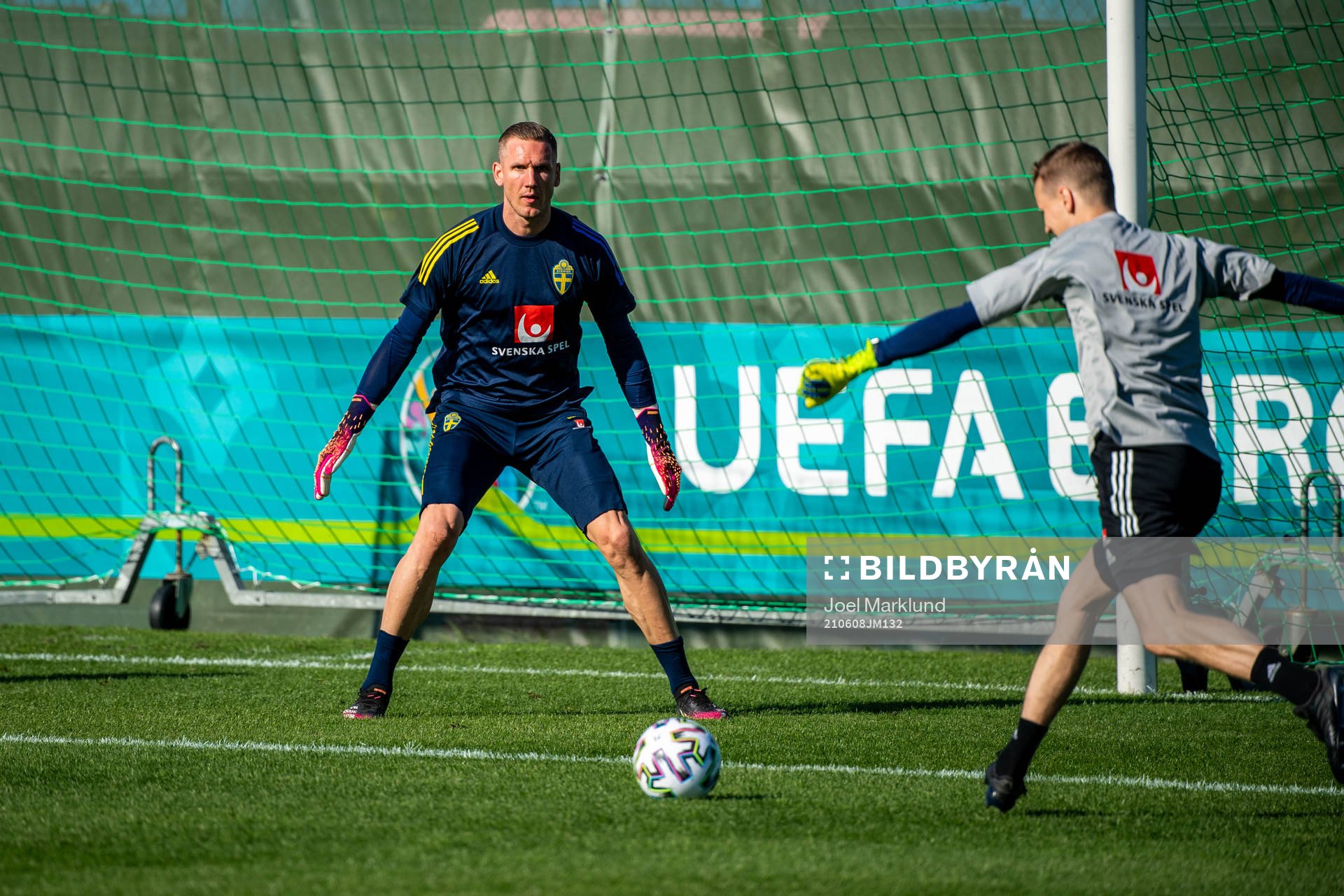 Goalkeeper Robin Olsen of the Swedish national football