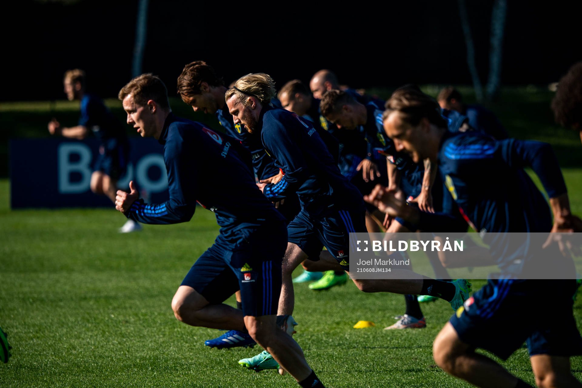 Emil Krafth and Emil Forsberg of the Swedish national