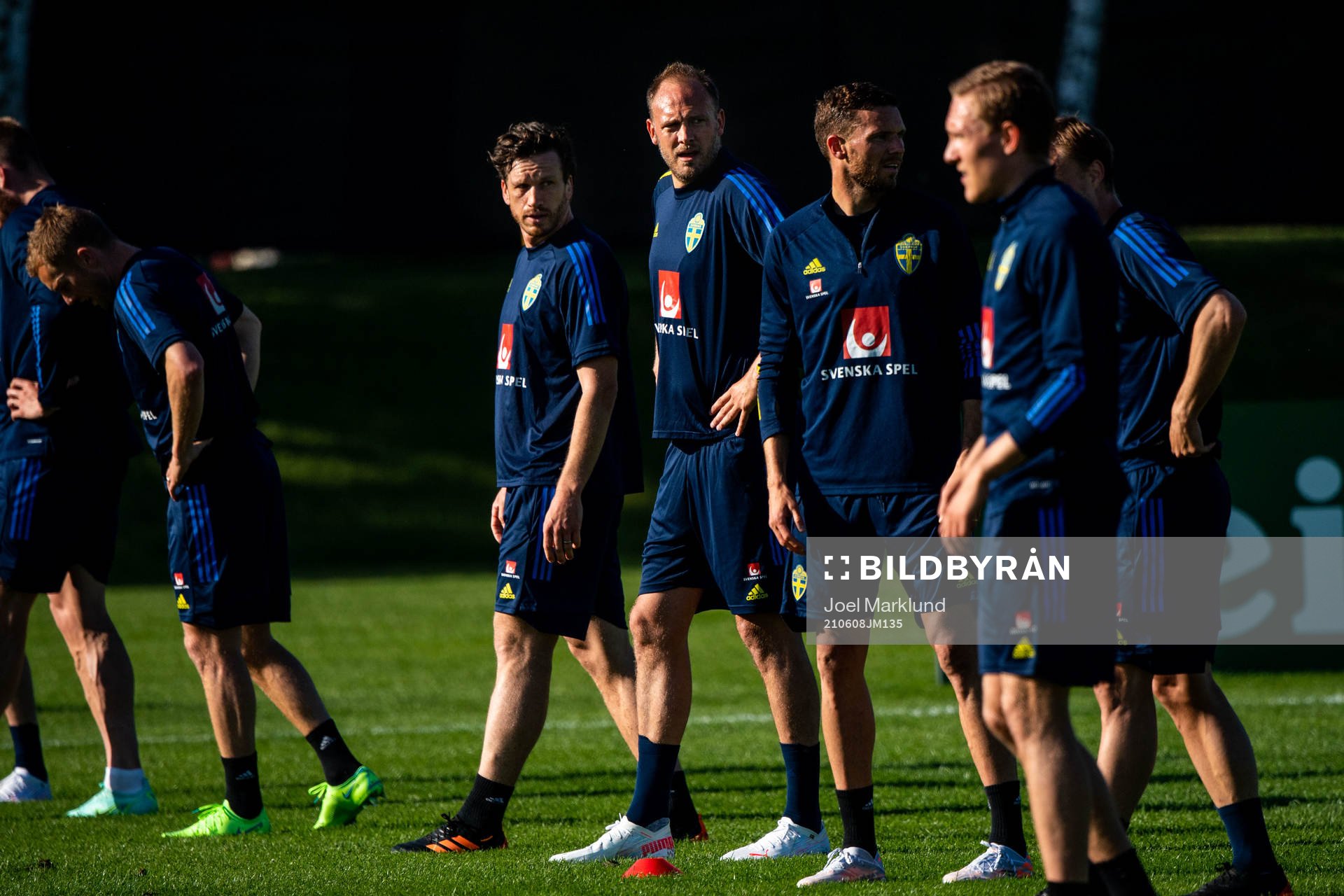 Kristoffer Olsson and Andreas Granqvist  of the Swedish