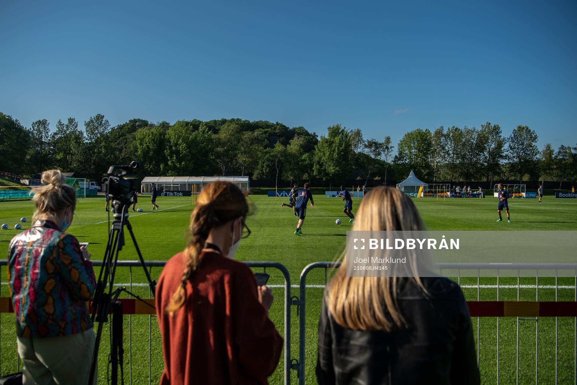 Media at a training session