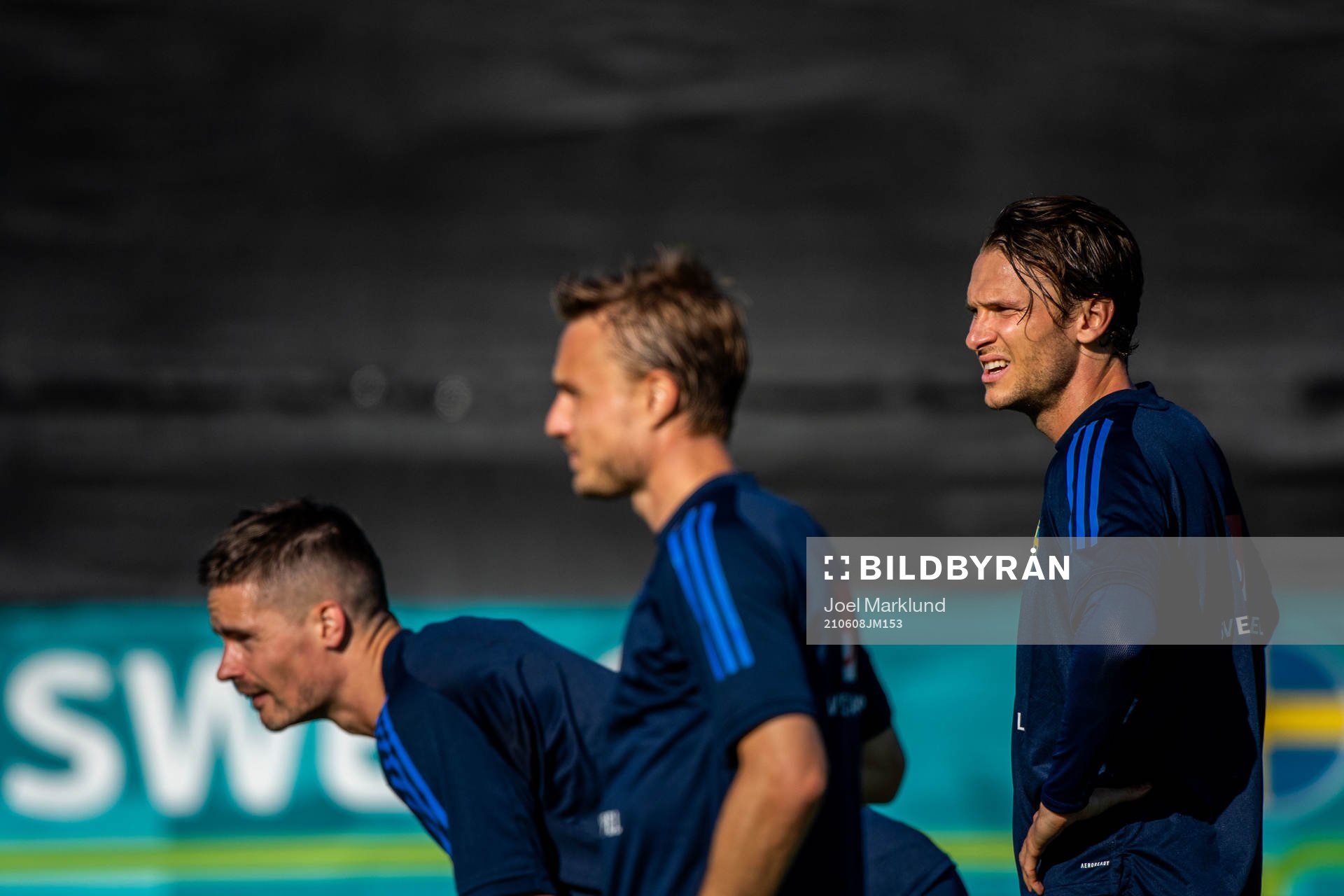 Albin Ekdal of the Swedish national football team at a
