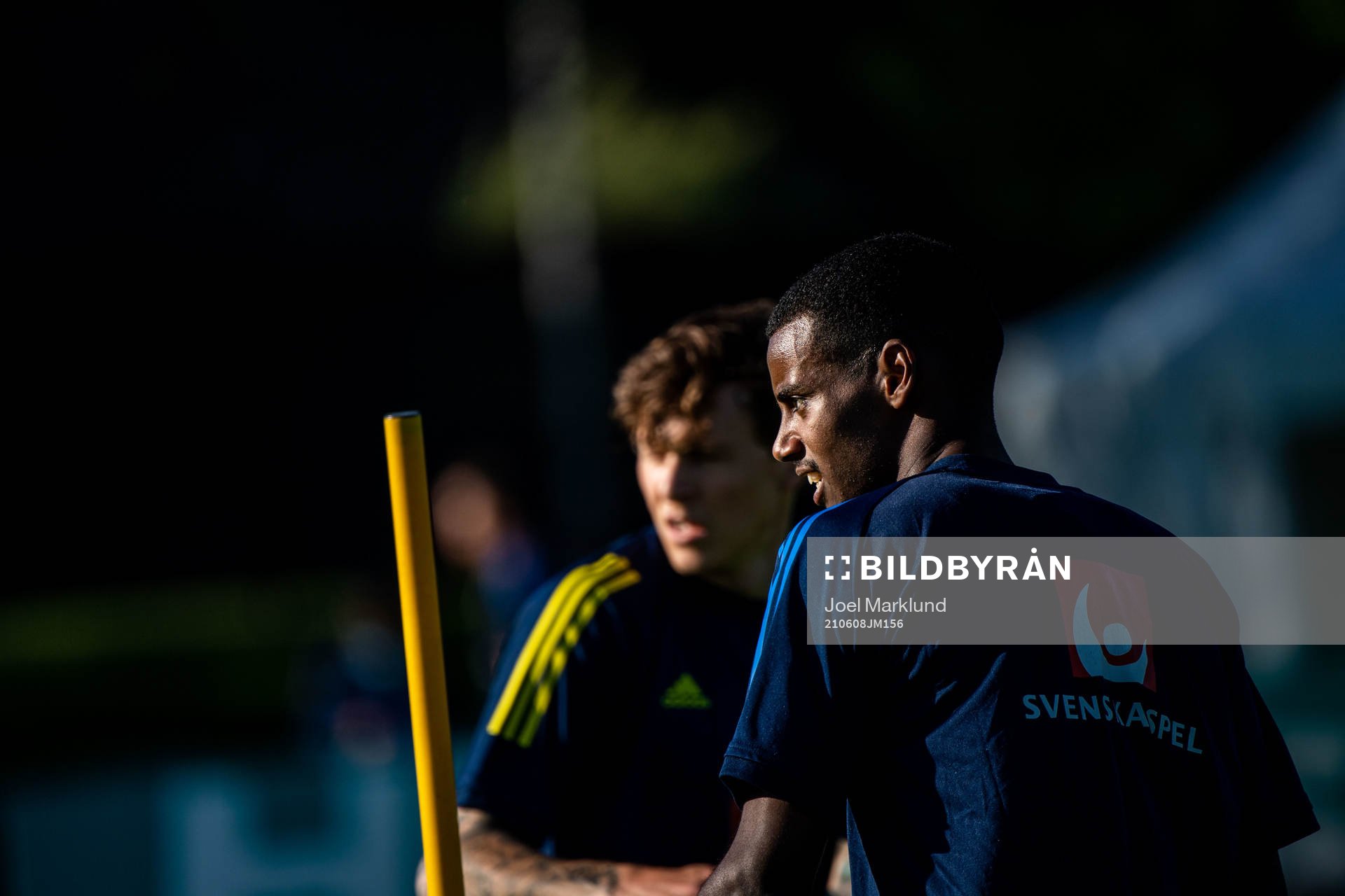 Alexander Isak of the Swedish national football team at a