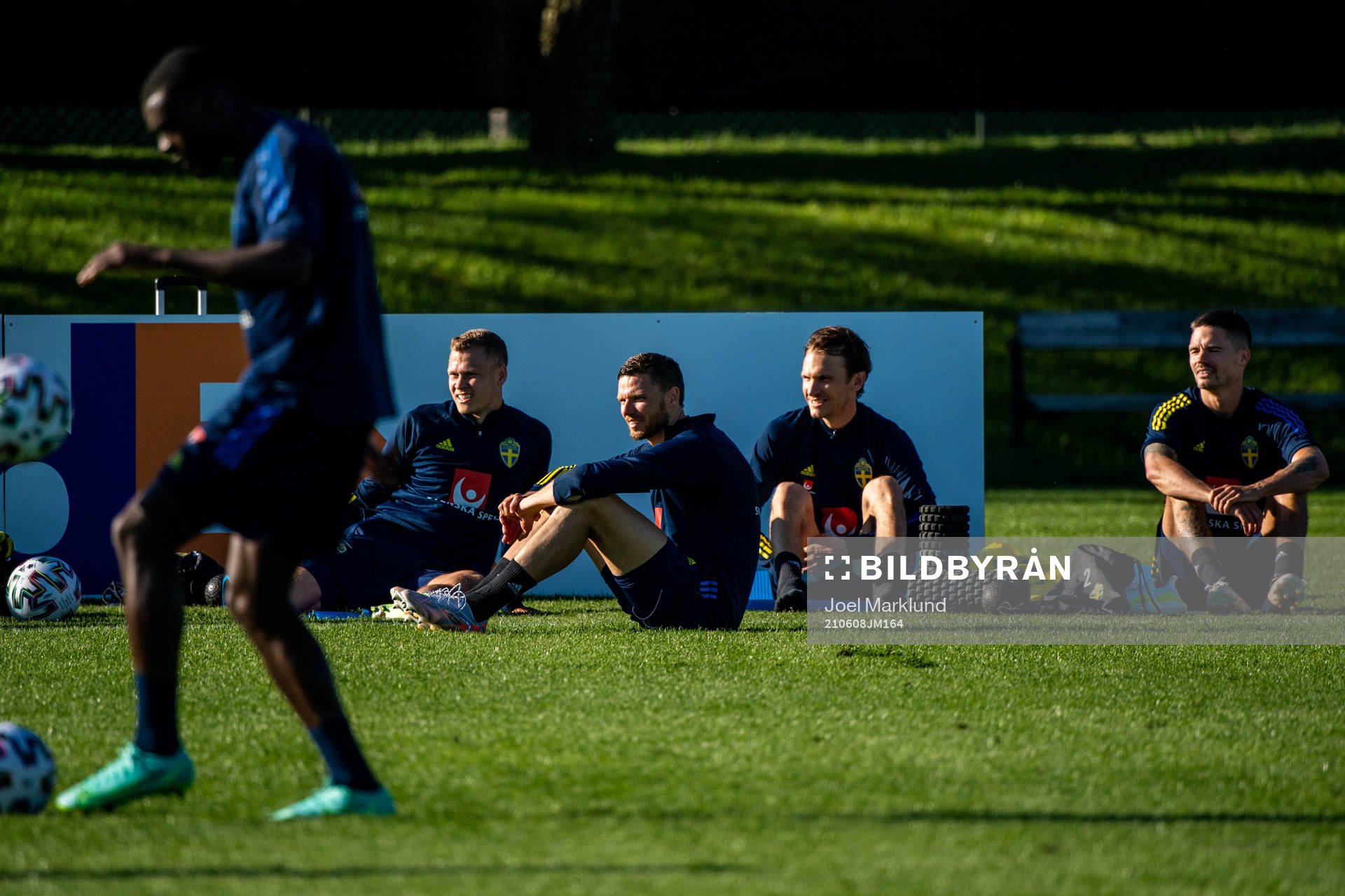 Viktor Claesson, Marcus Berg, Albin Ekdal and Mikael Lustig