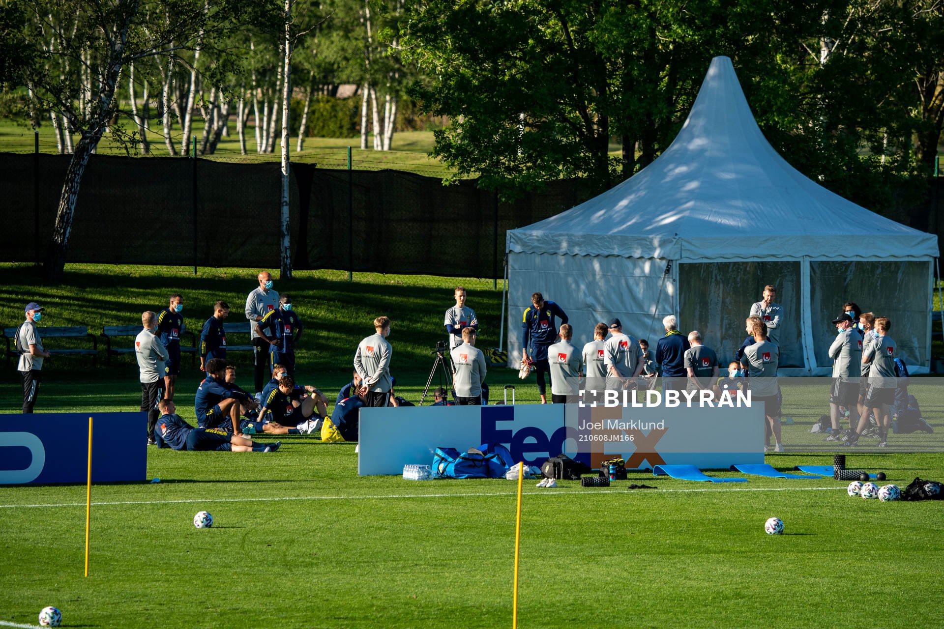 Players and coaches of the Swedish national football team