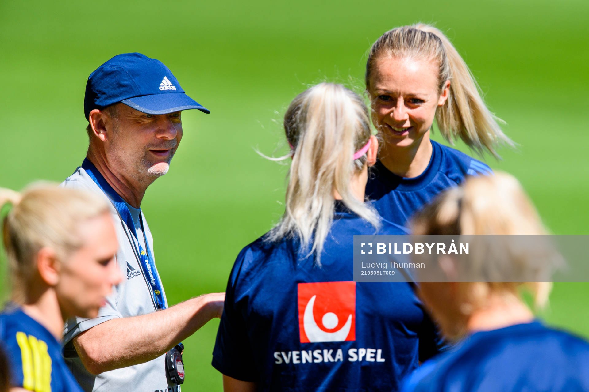Peter Gerhardsson, Head coach and Amanda Ilestedt of the