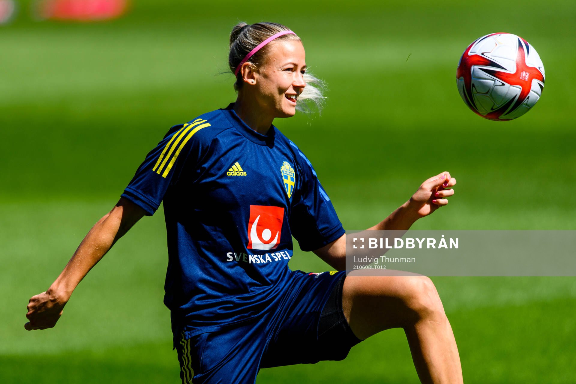 Hanna Glas of the Swedish women's national football team