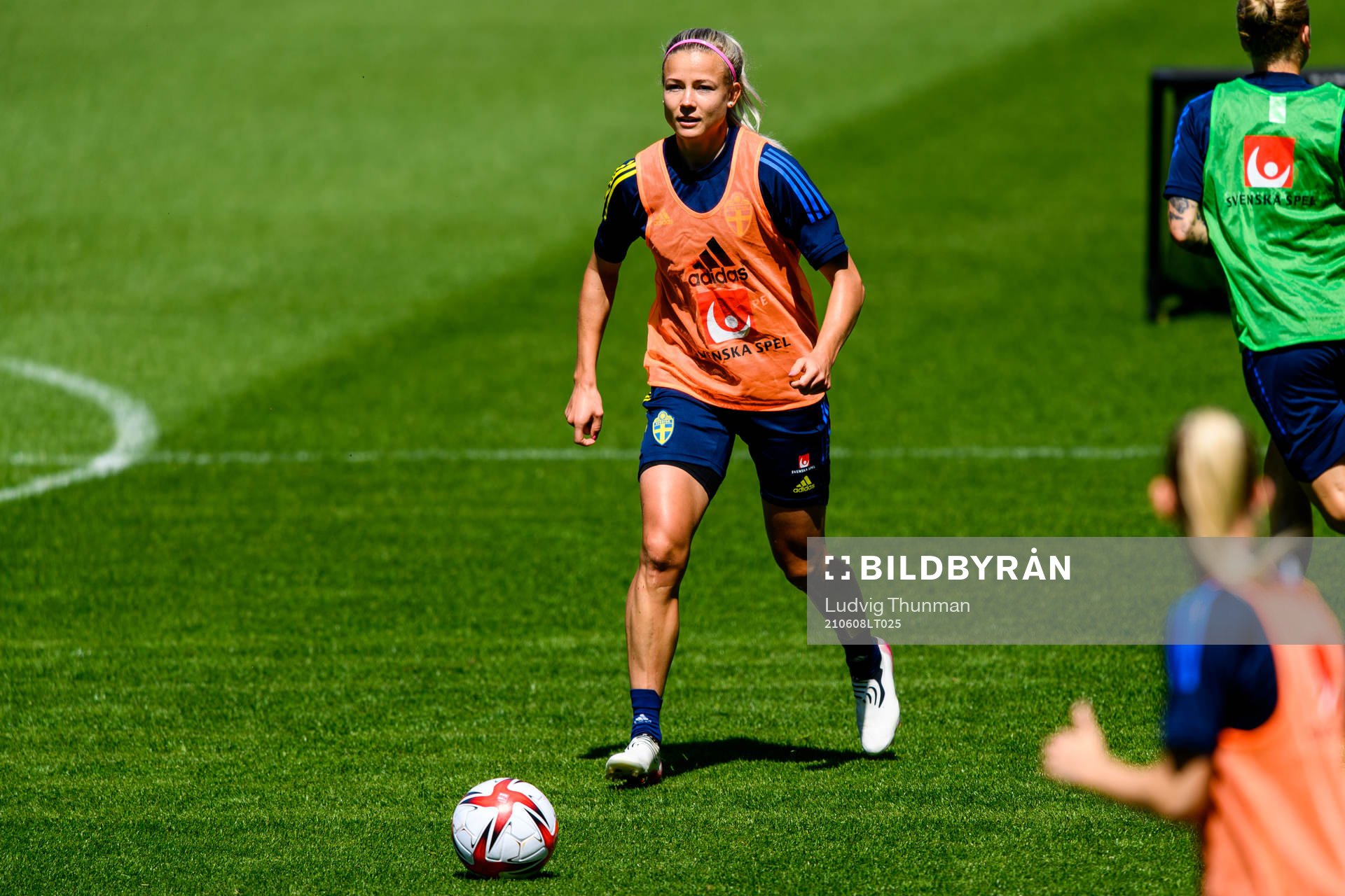 Hanna Glas of the Swedish women's national football team