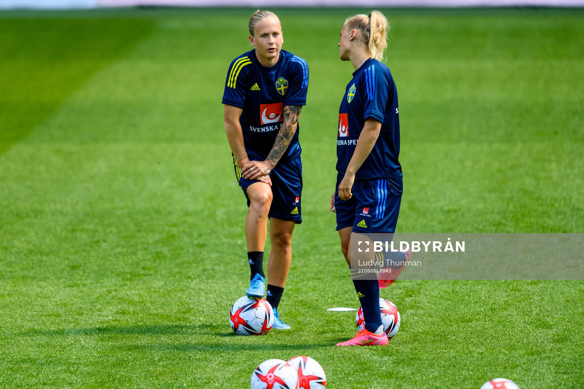 Filippa Curmark and Hanna Bennison of the Swedish women's