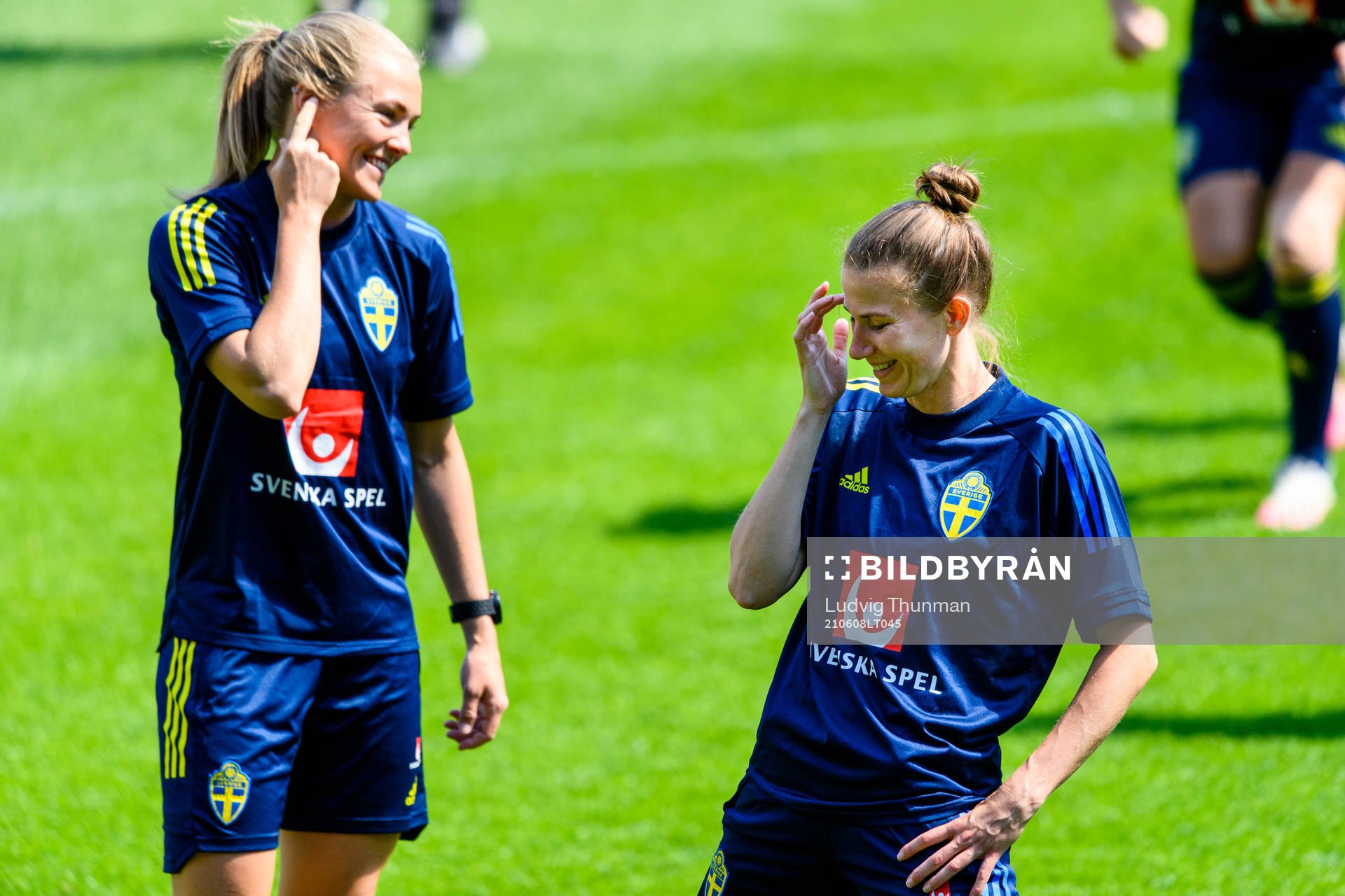 Magdalena Eriksson and Emma Berglund of the Swedish women's