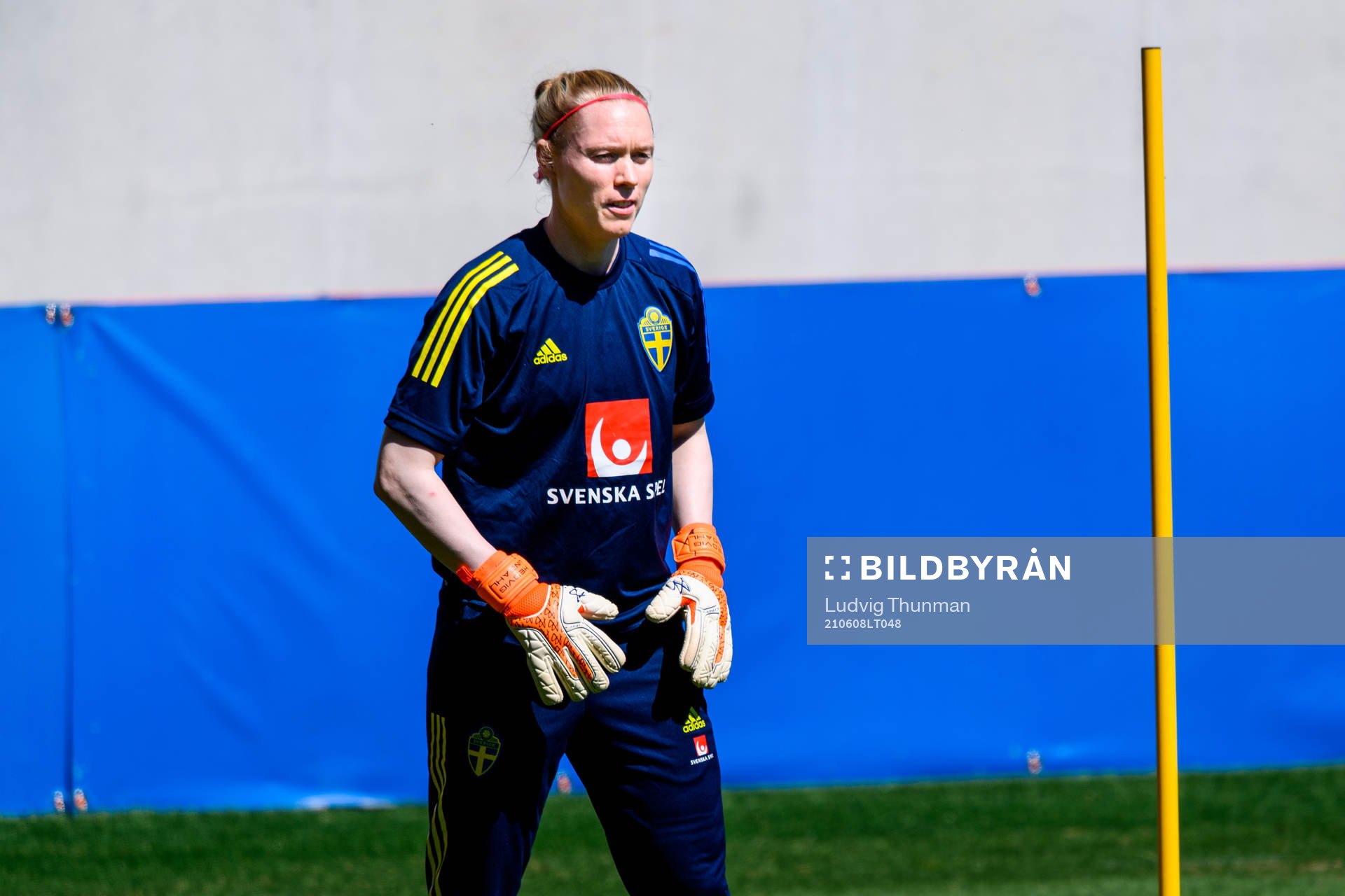 Goalkeeper Hedvig Lindahl of the Swedish women's national