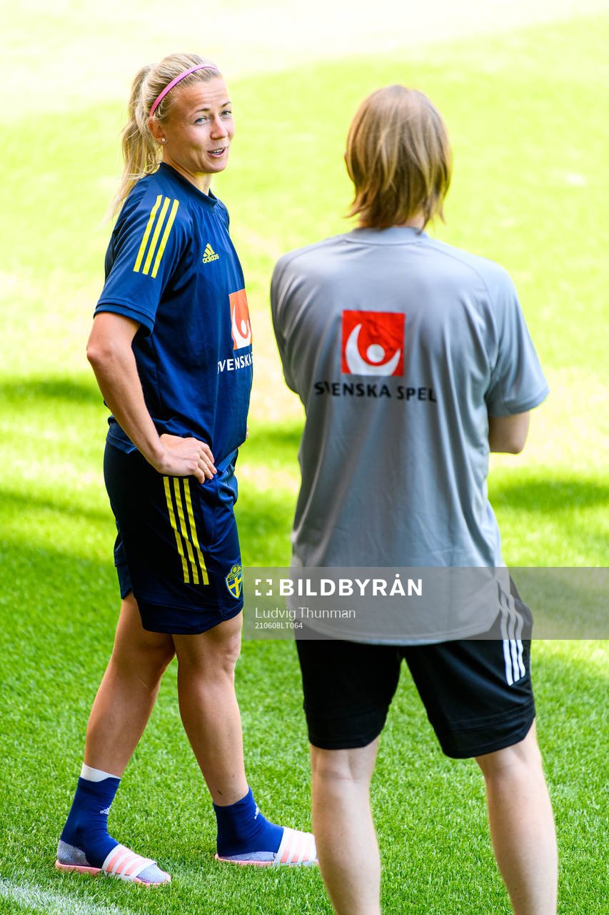 Hanna Glas of the Swedish women's national football team