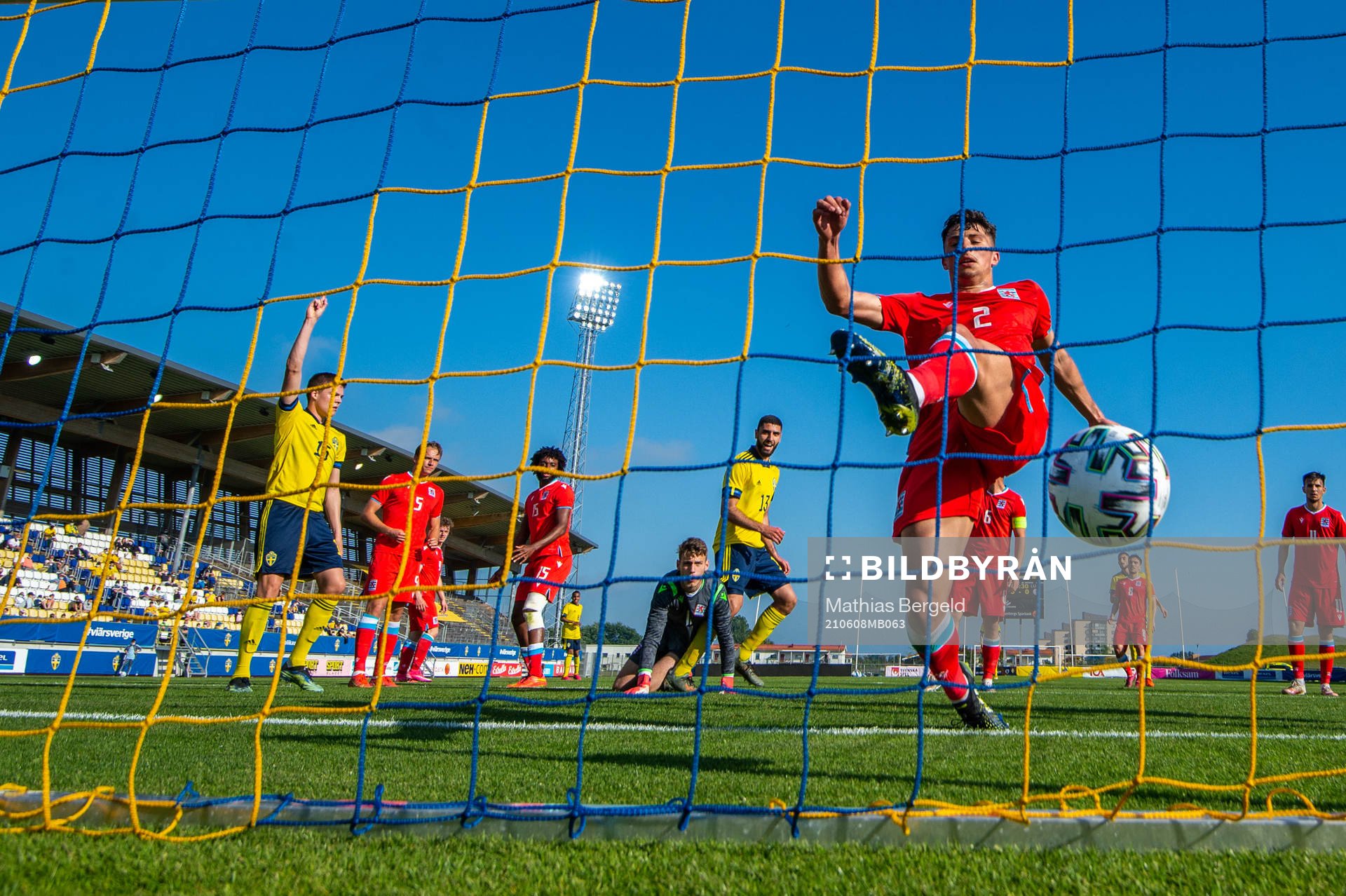 Emil Holm of Sweden celebrates 4-0