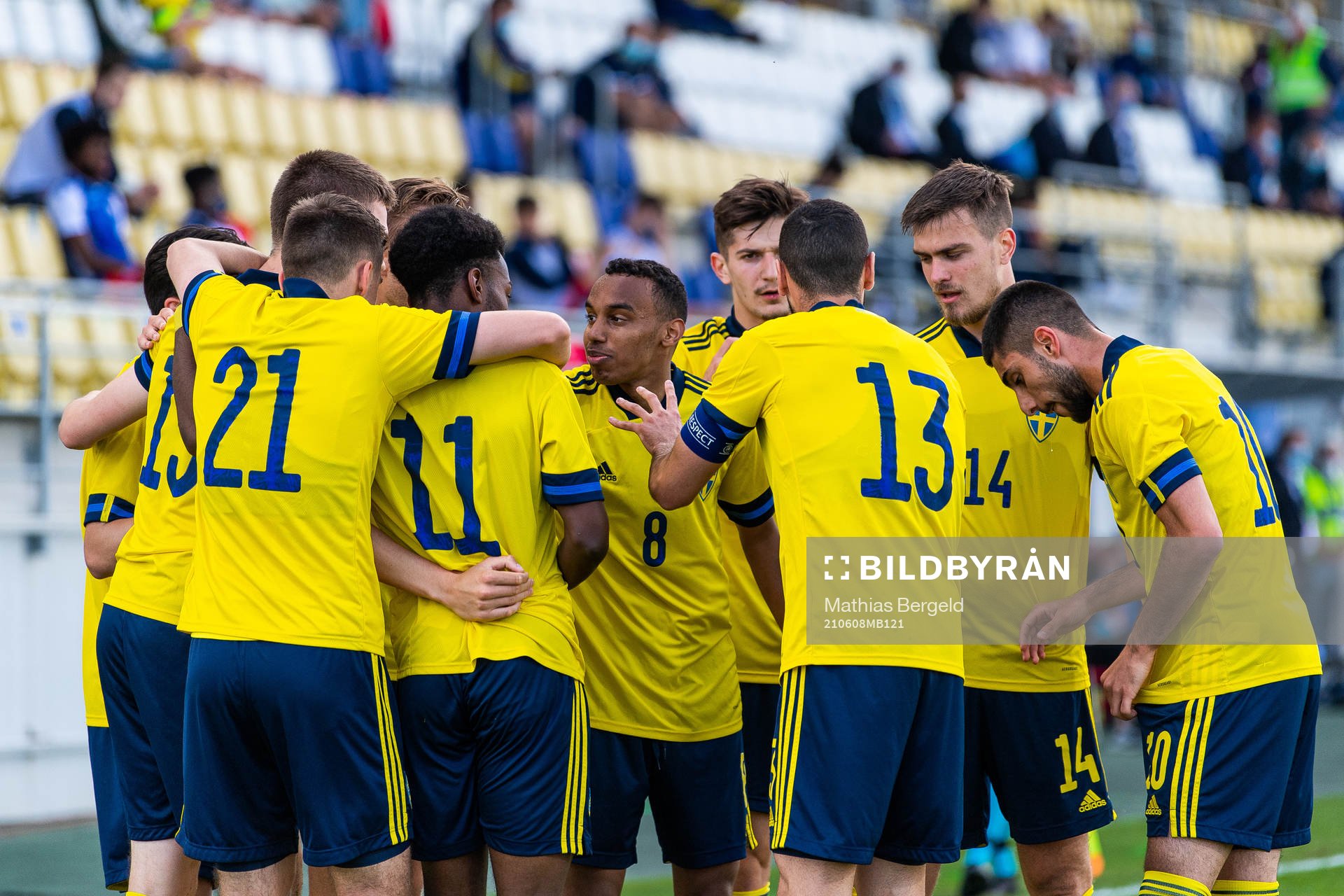 Bilal Hussein (middle) celebrates with team mates