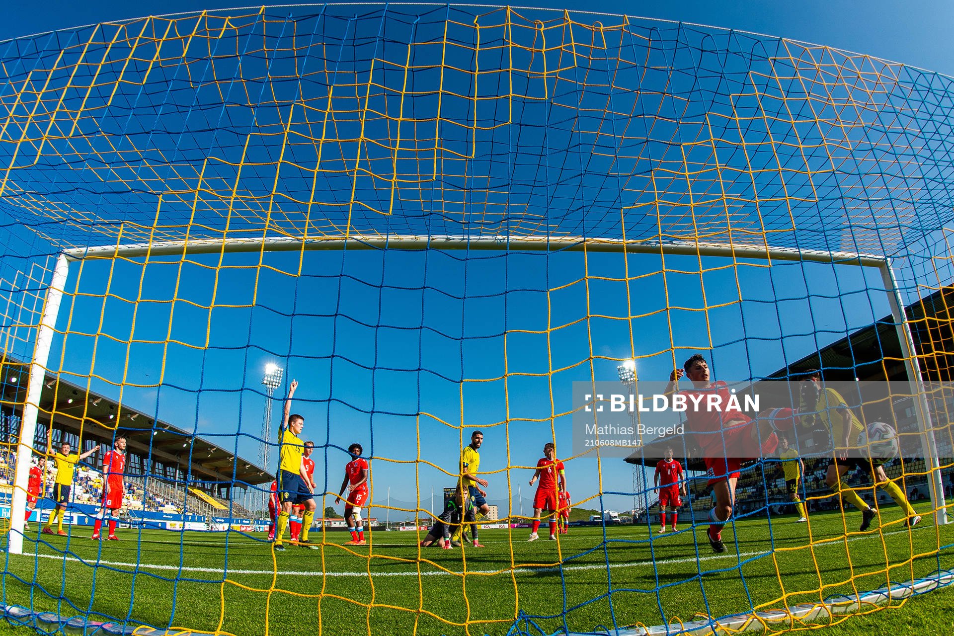 Emil Holm of Sweden (left) celebrates