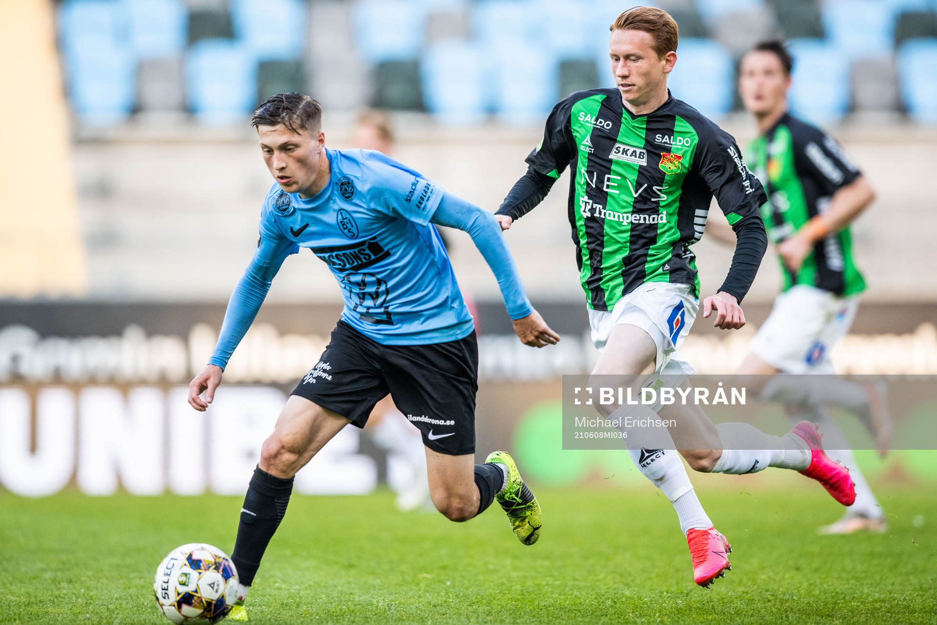 Landskronas Kevin Jensen och GAIS Julius Lindberg