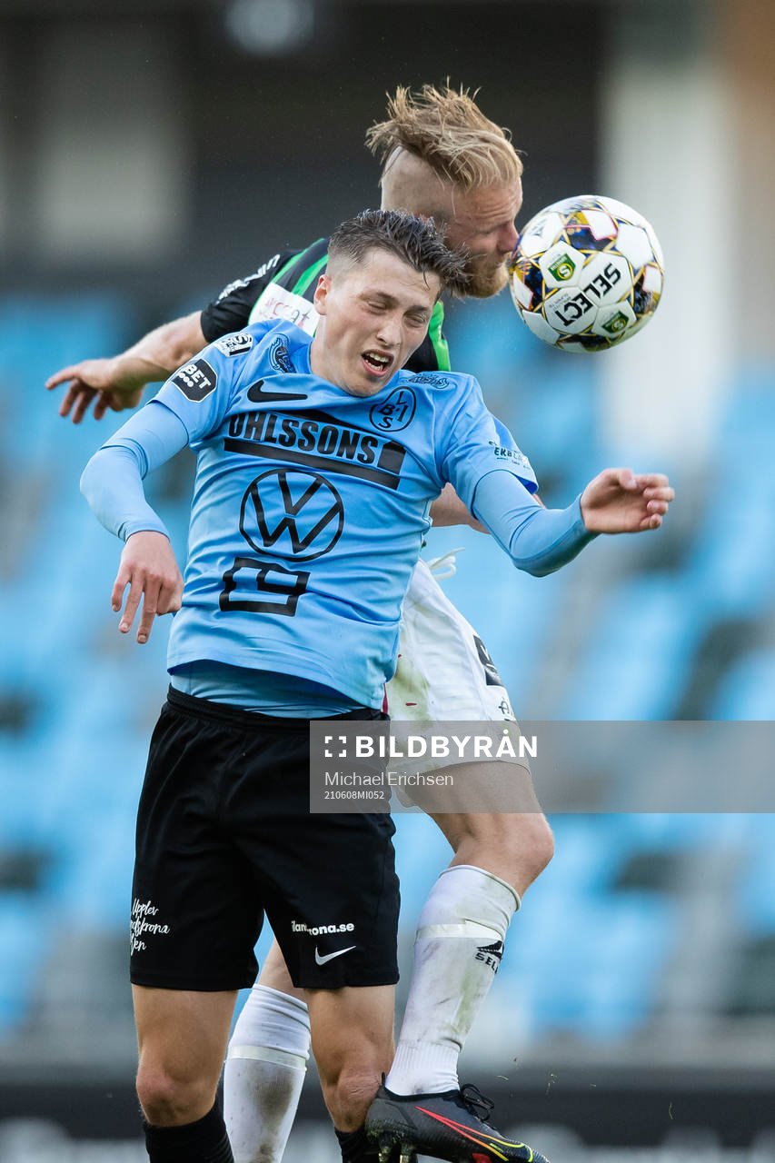 GAIS Niklas Andersen och Landskronas Kevin Jensen