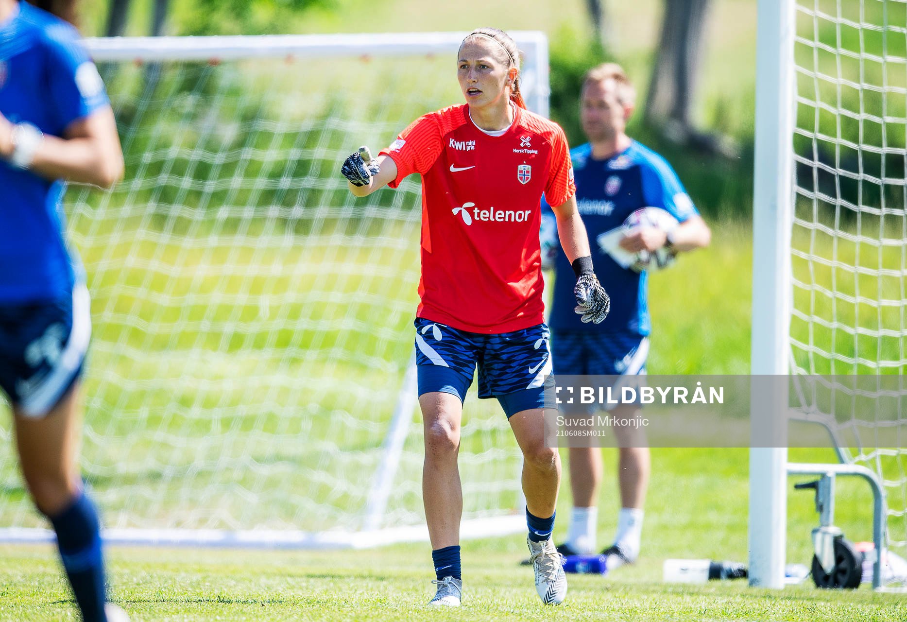 Goalkeeper Cecilie Hautsåker Fiskerstrand of the Norwegian