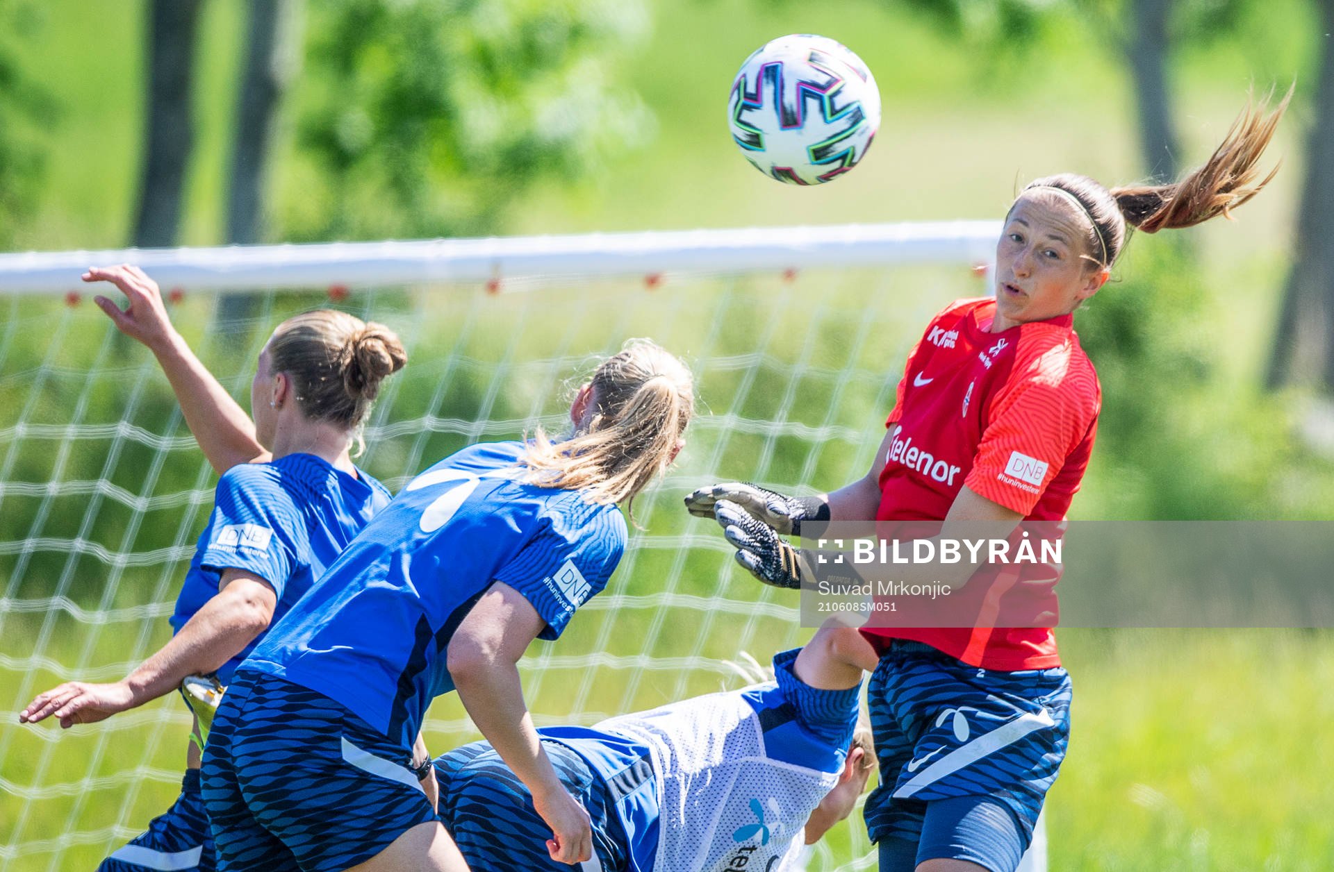 Goalkeeper Cecilie Hauståker Fiskerstrand of the Norwegian