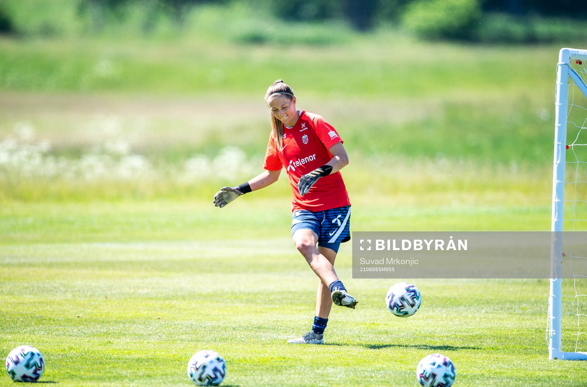 Goalkeeper Cecilie Hauståker Fiskerstrand of the Norwegian
