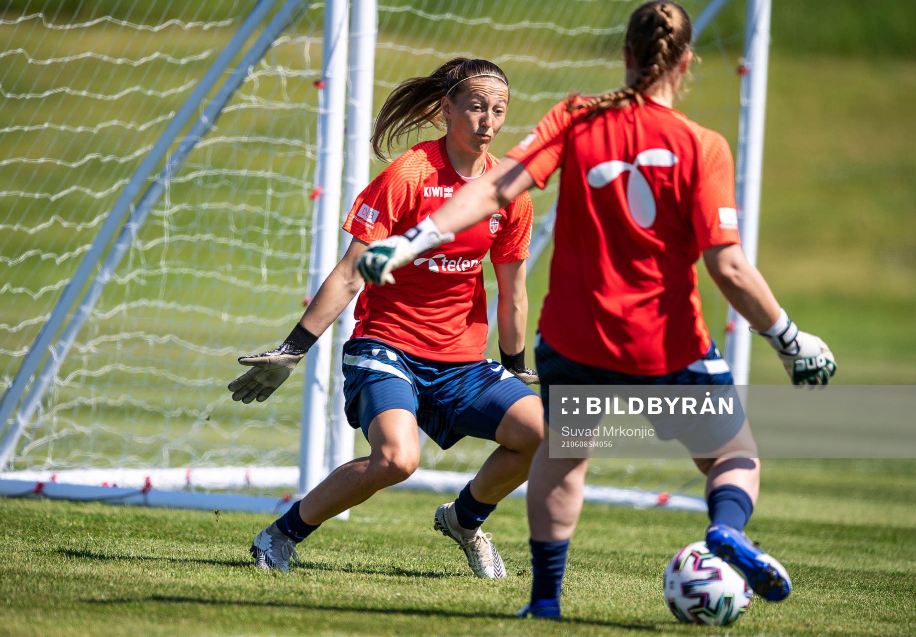 Goalkeeper Cecilie Hauståker Fiskerstrand of the Norwegian