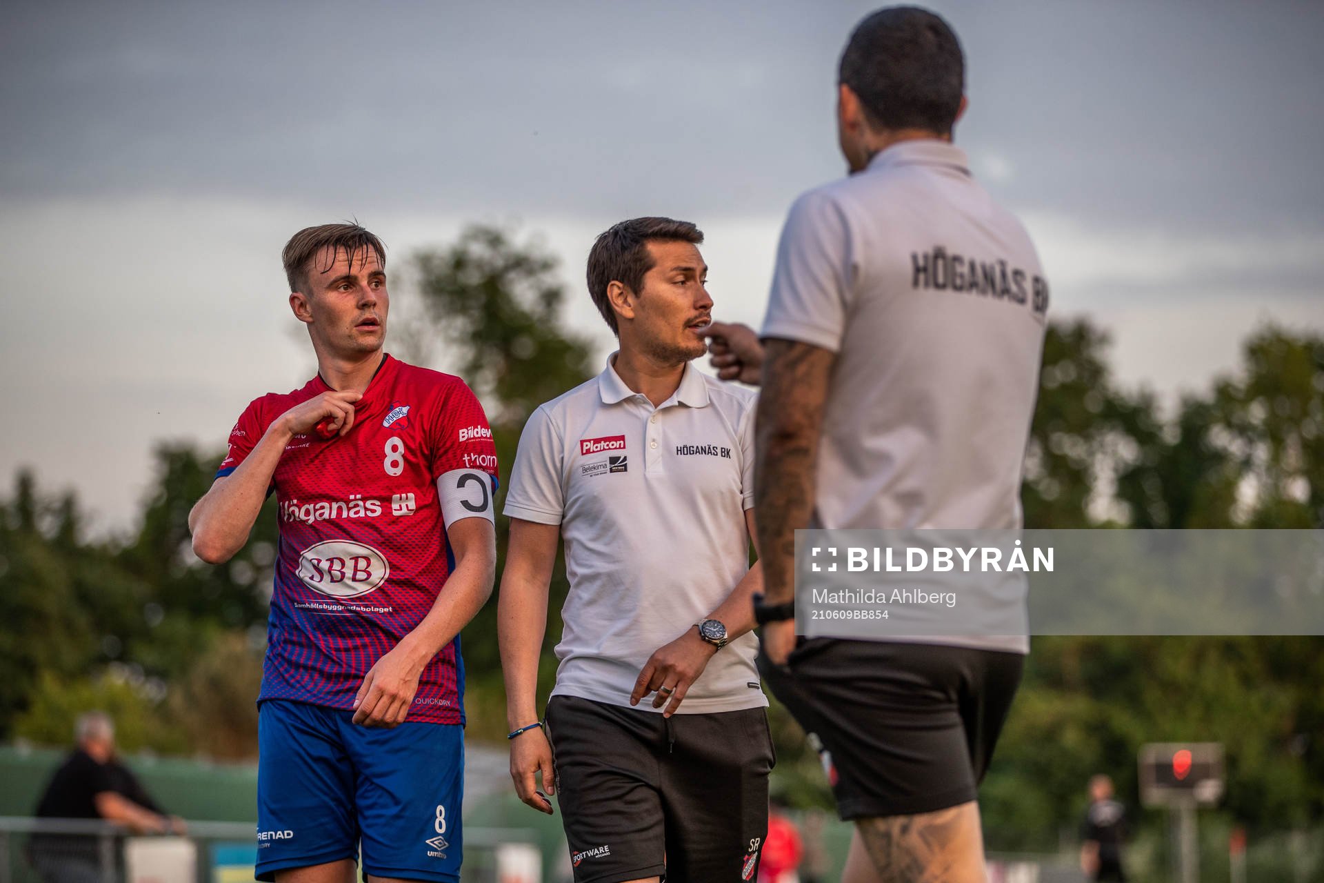 Höganäs Oskar Lindblom, tränare Stefan Ramsten och