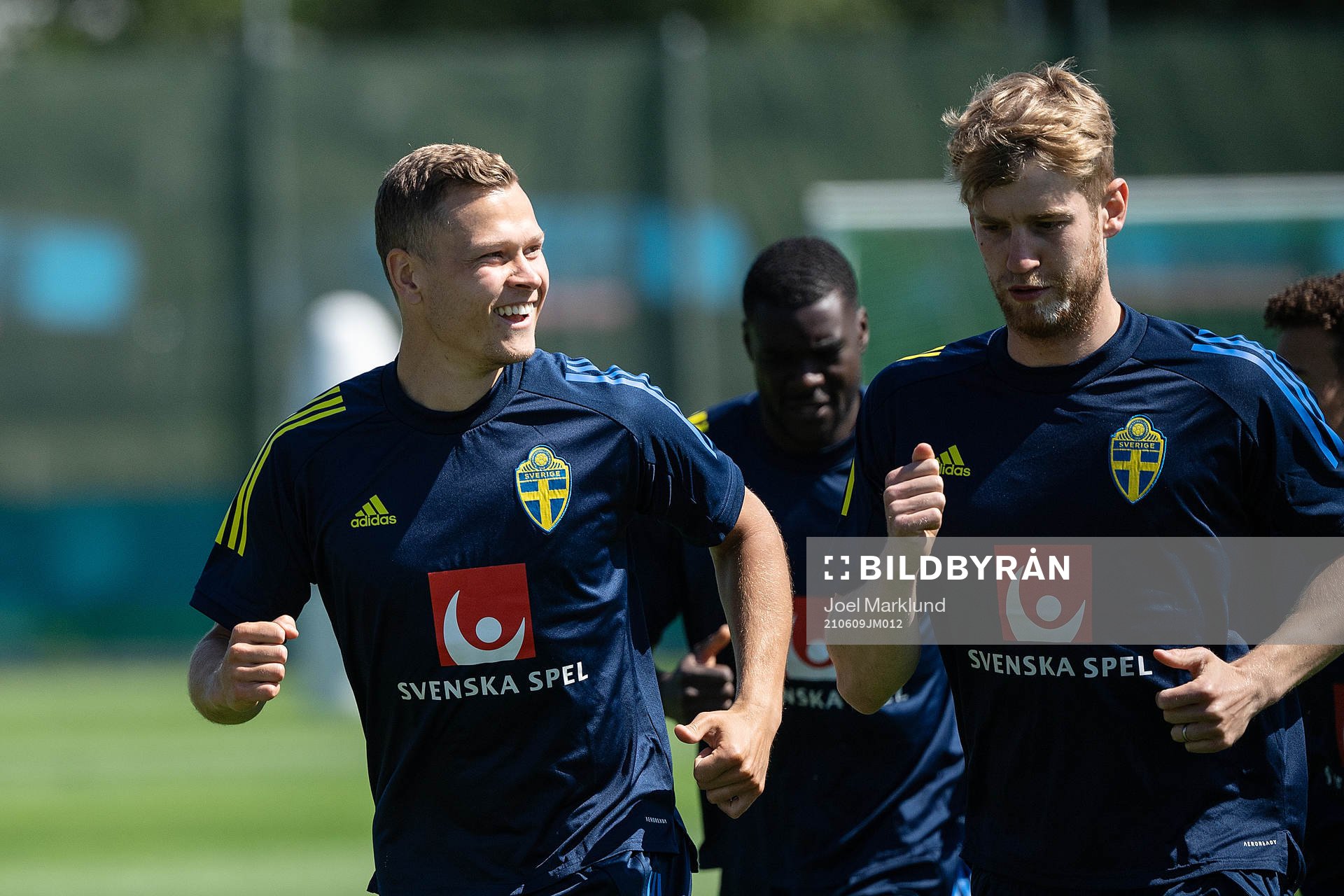 Viktor Claesson and Filip Helander of the Swedish national