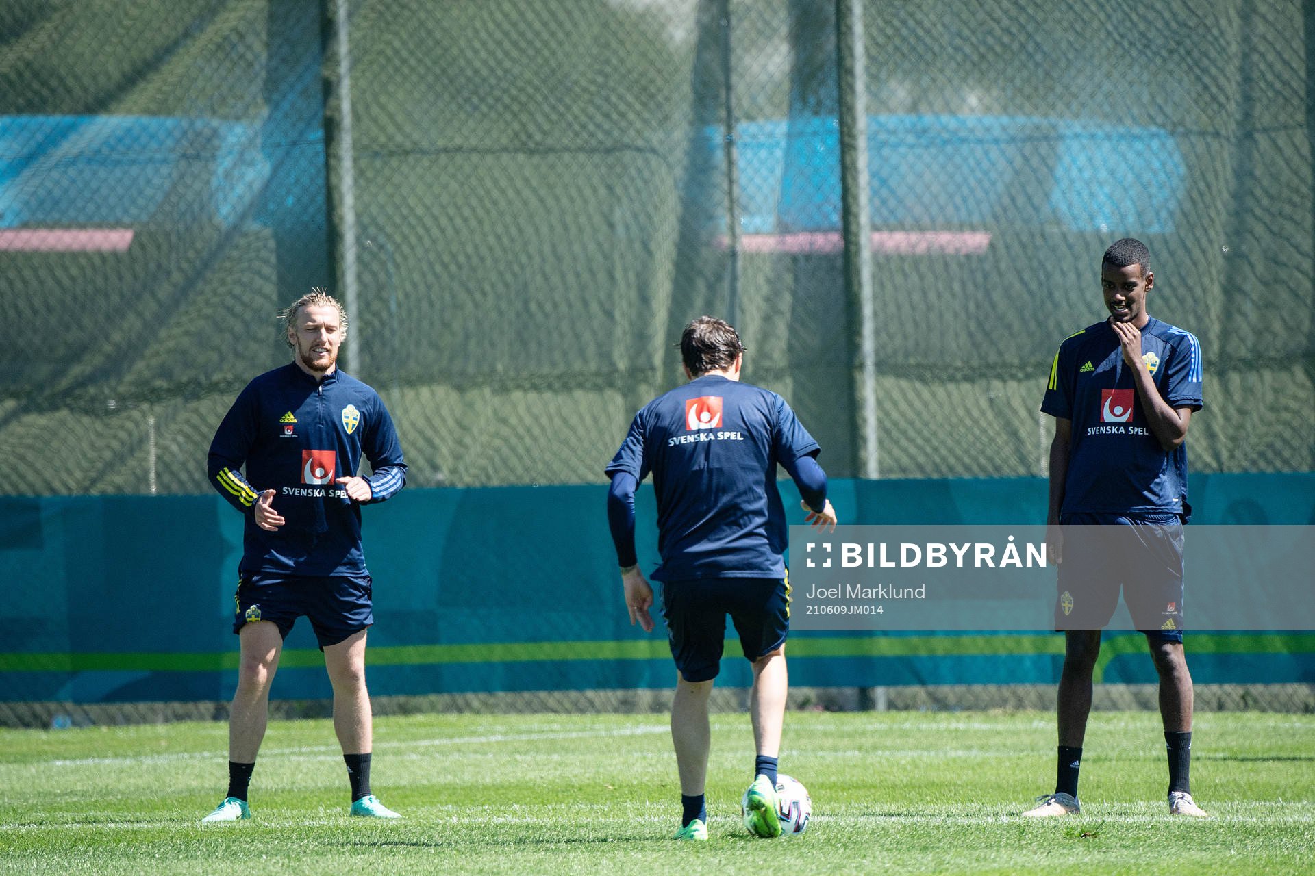 Emil Forsberg, Victor Nilsson Lindelöf and Alexander Isak