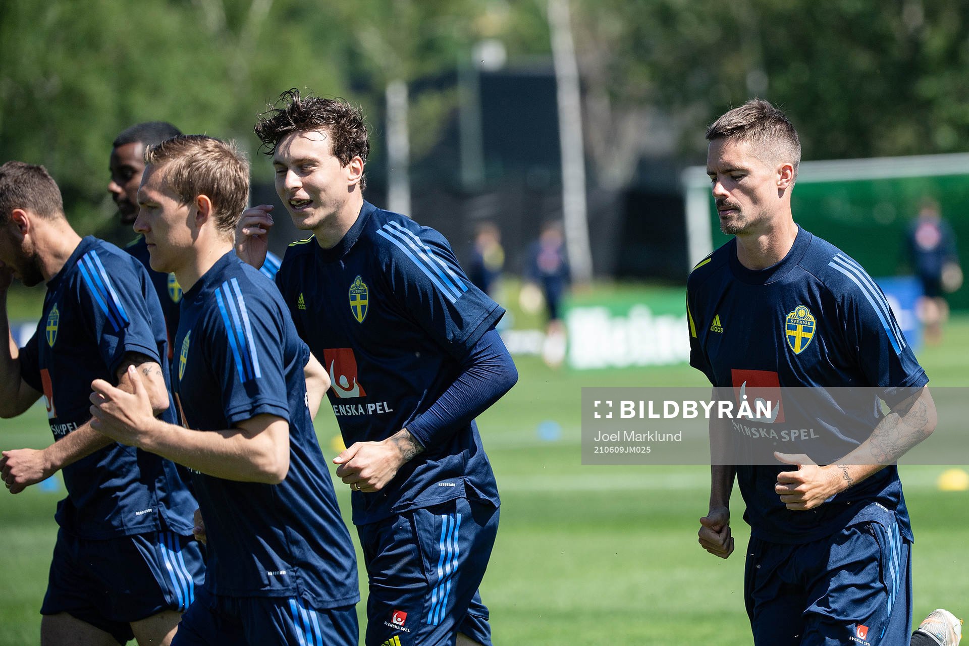 Mikael Lustig, Ludwig Augustinsson and Victor Nilsson