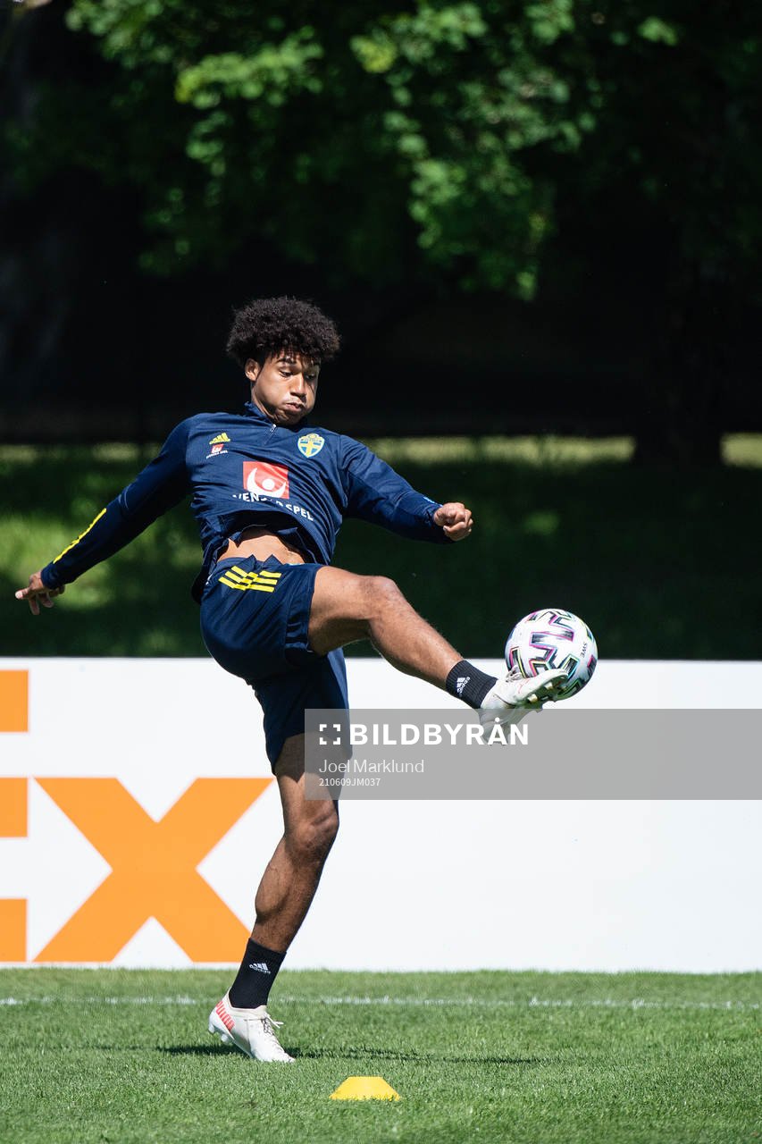 Jens Cajuste of the Swedish national football team at a