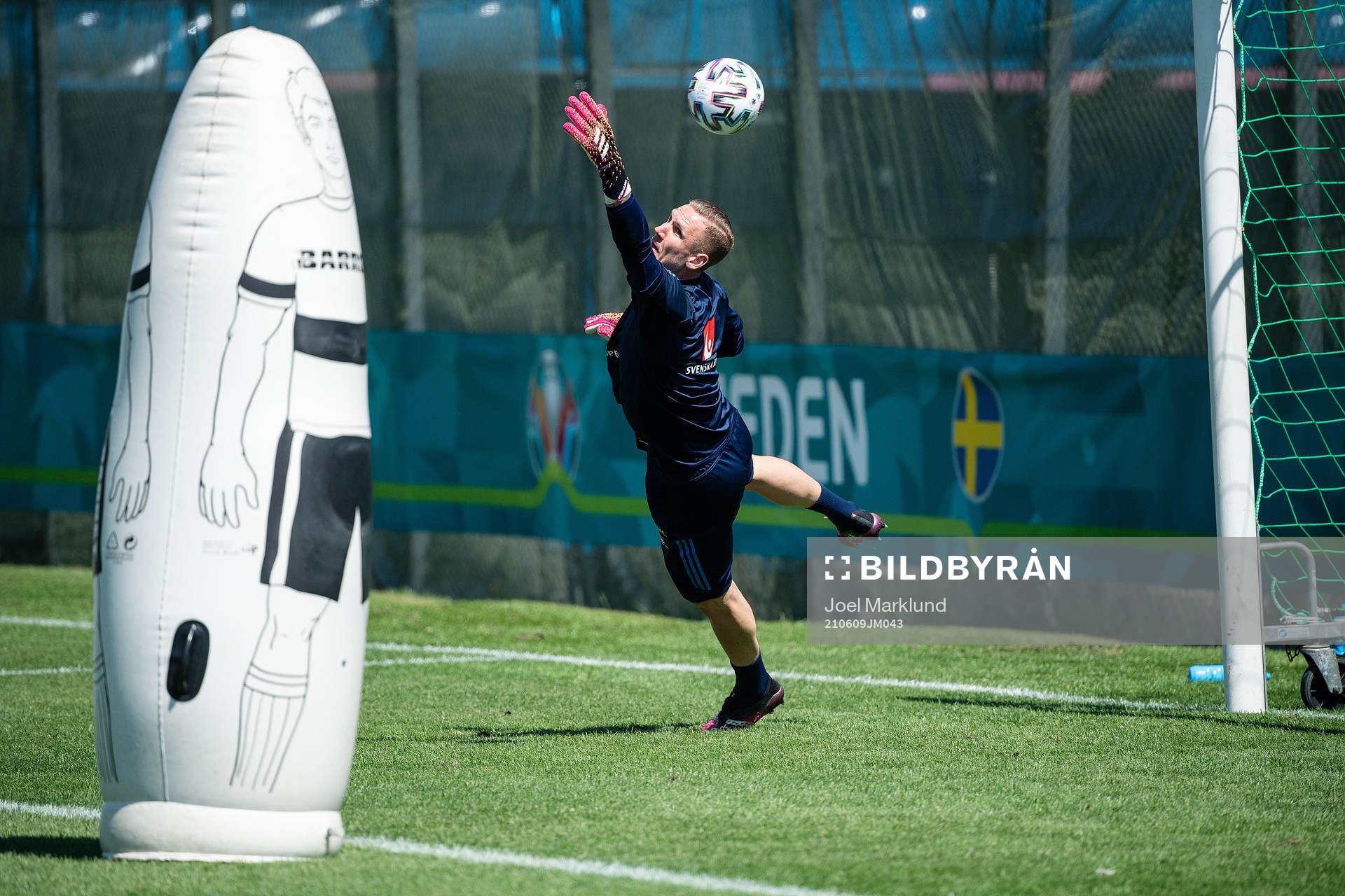 goalkeeper Robin Olsen of the Swedish national football