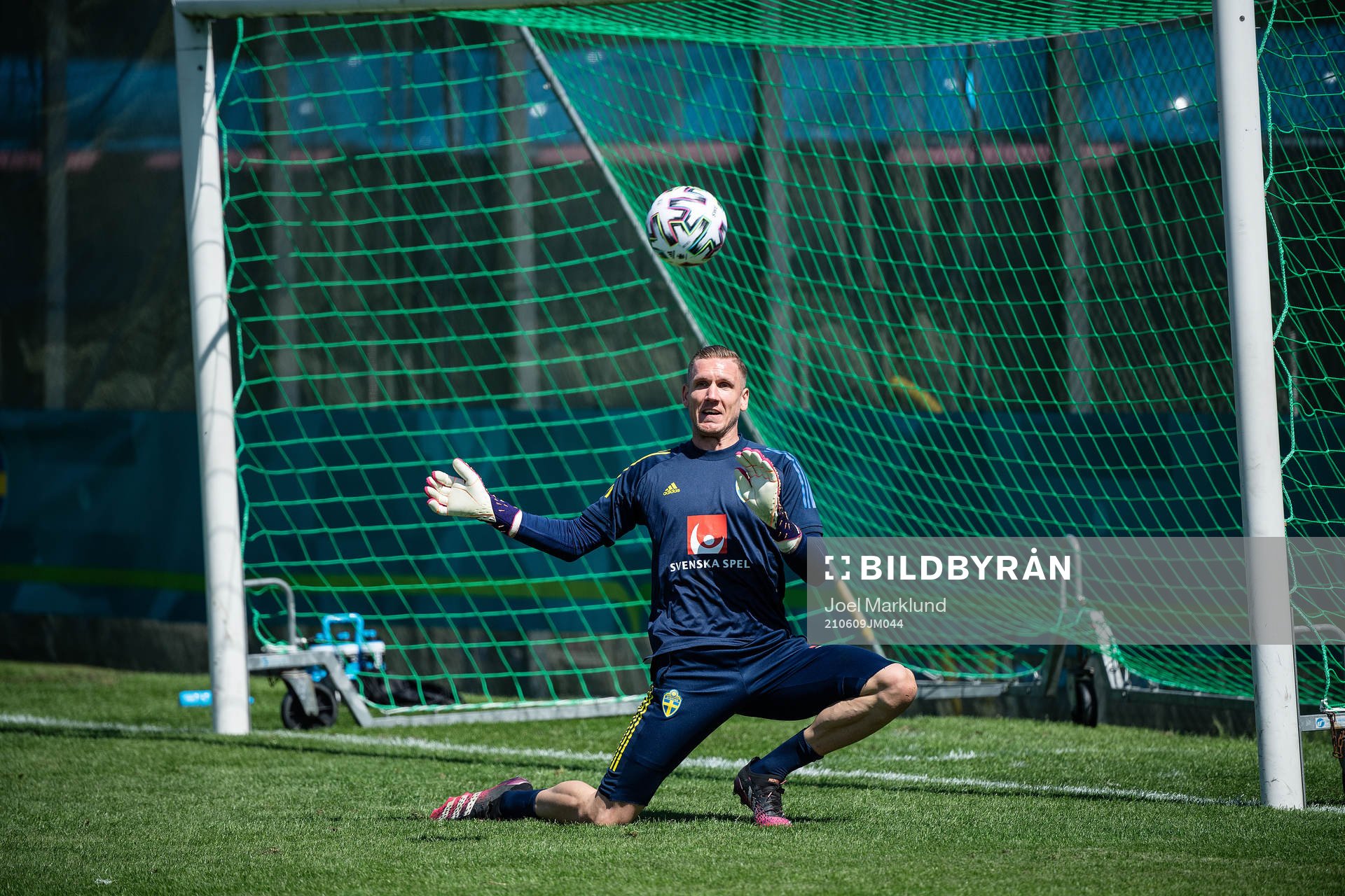 goalkeeper Robin Olsen of the Swedish national football