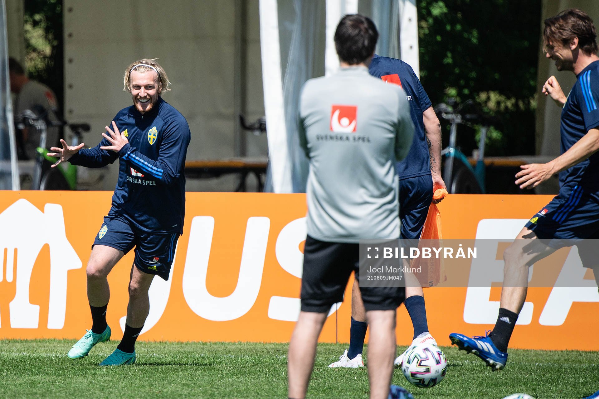 Emil Forsberg of the Swedish national football team at a