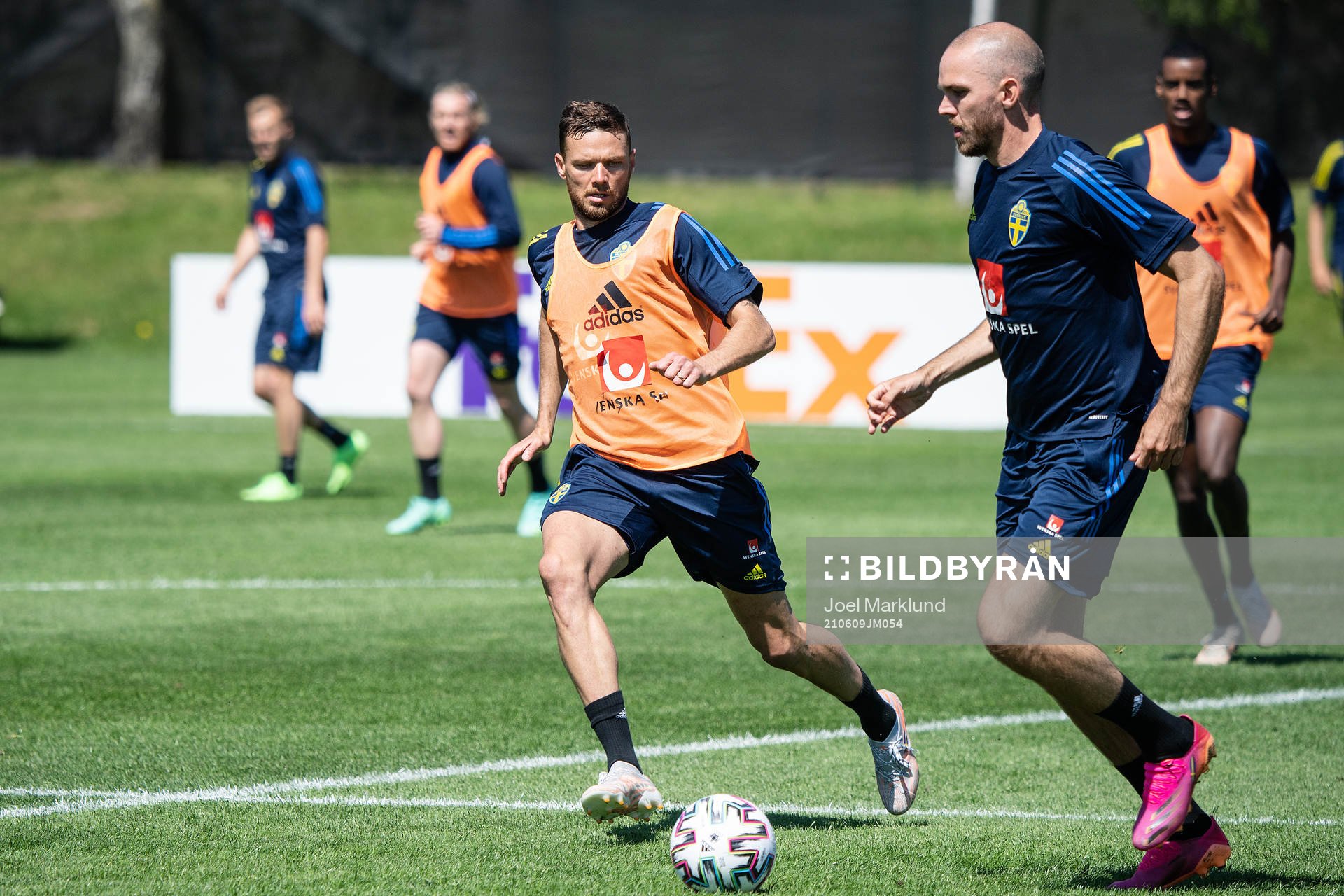Marcus Berg and Marcus Danielson of the Swedish national