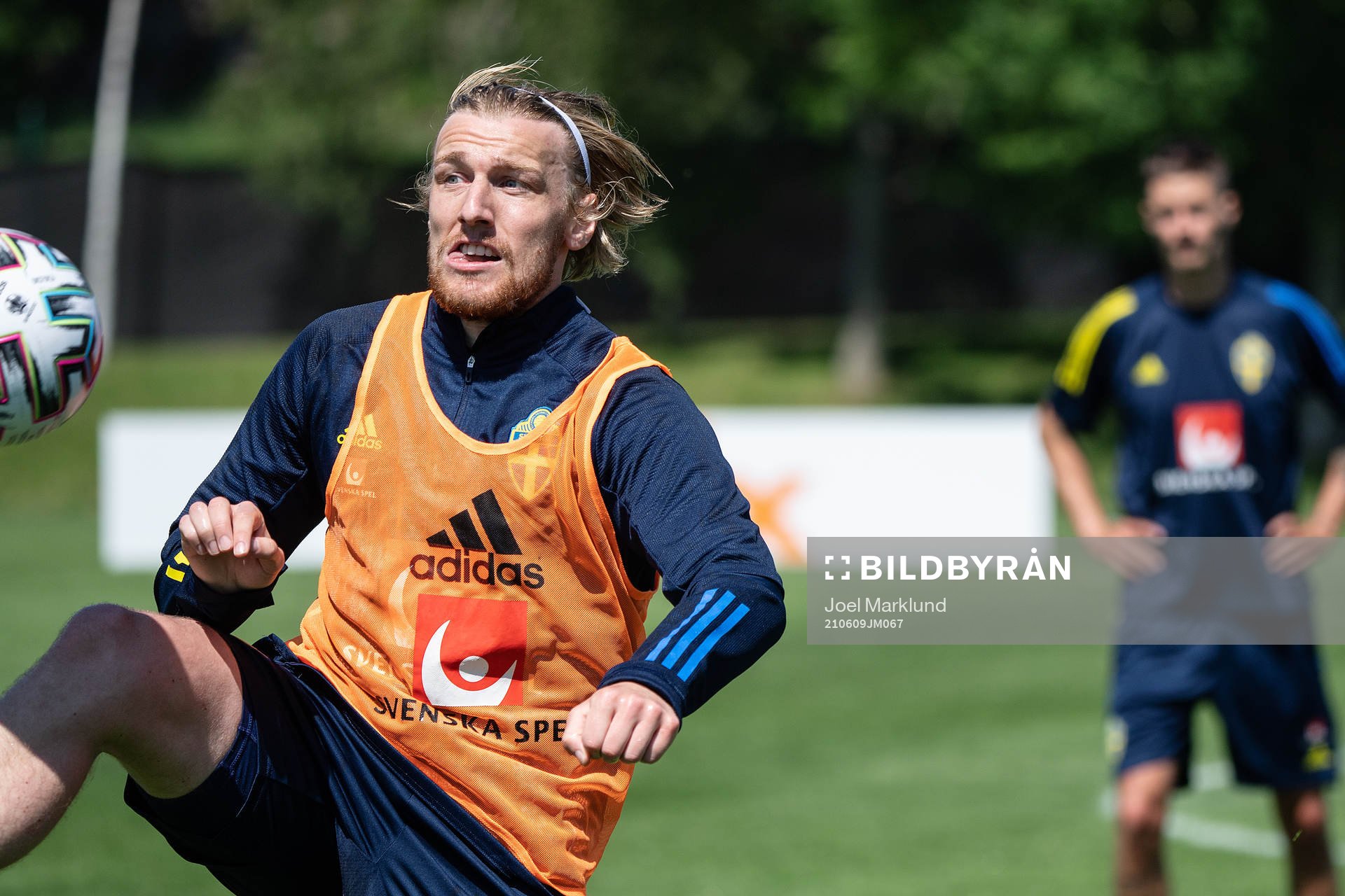 Emil Forsberg of the Swedish national football team at a