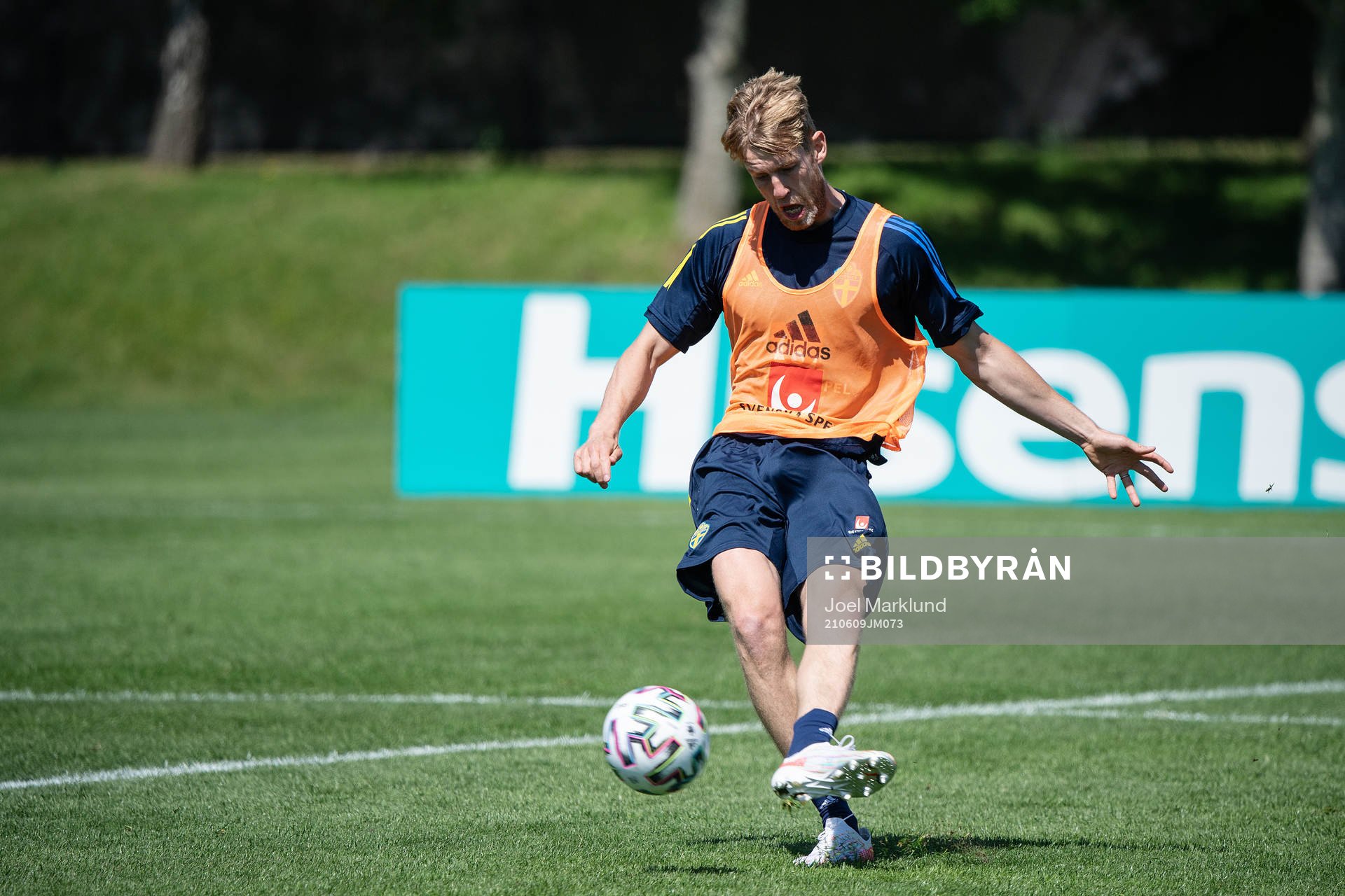Filip Helander of the Swedish national football team at a
