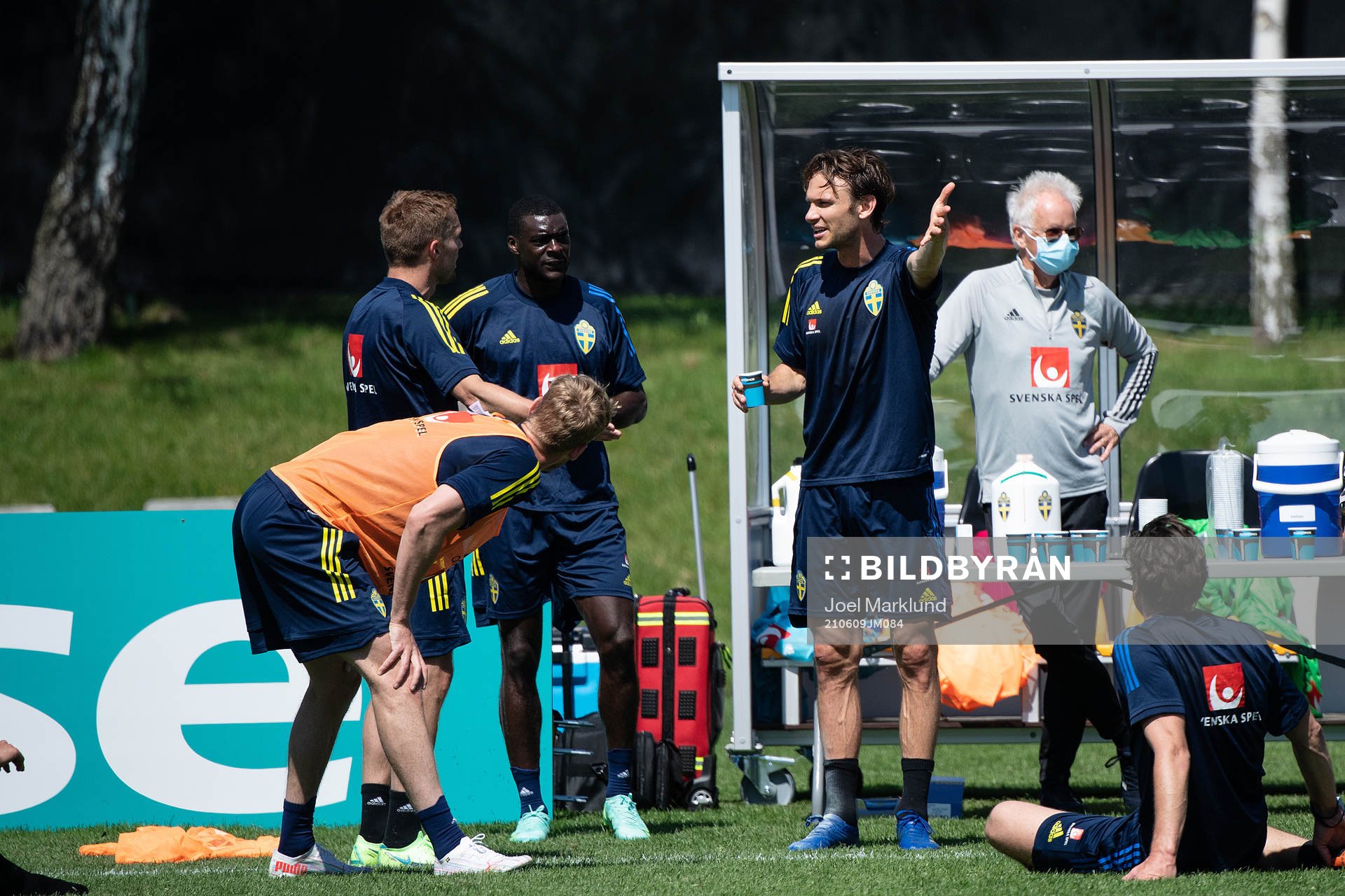 Albin Ekdal of the Swedish national football team at a