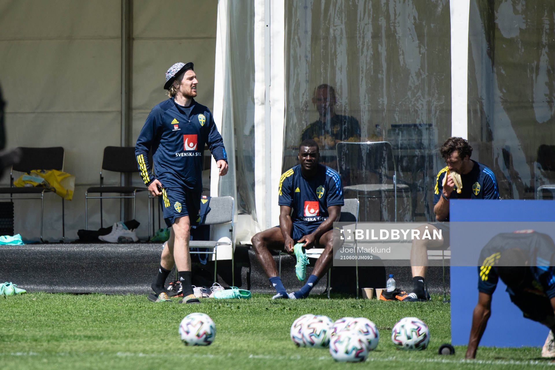 Emil Forsberg of the Swedish national football team at a